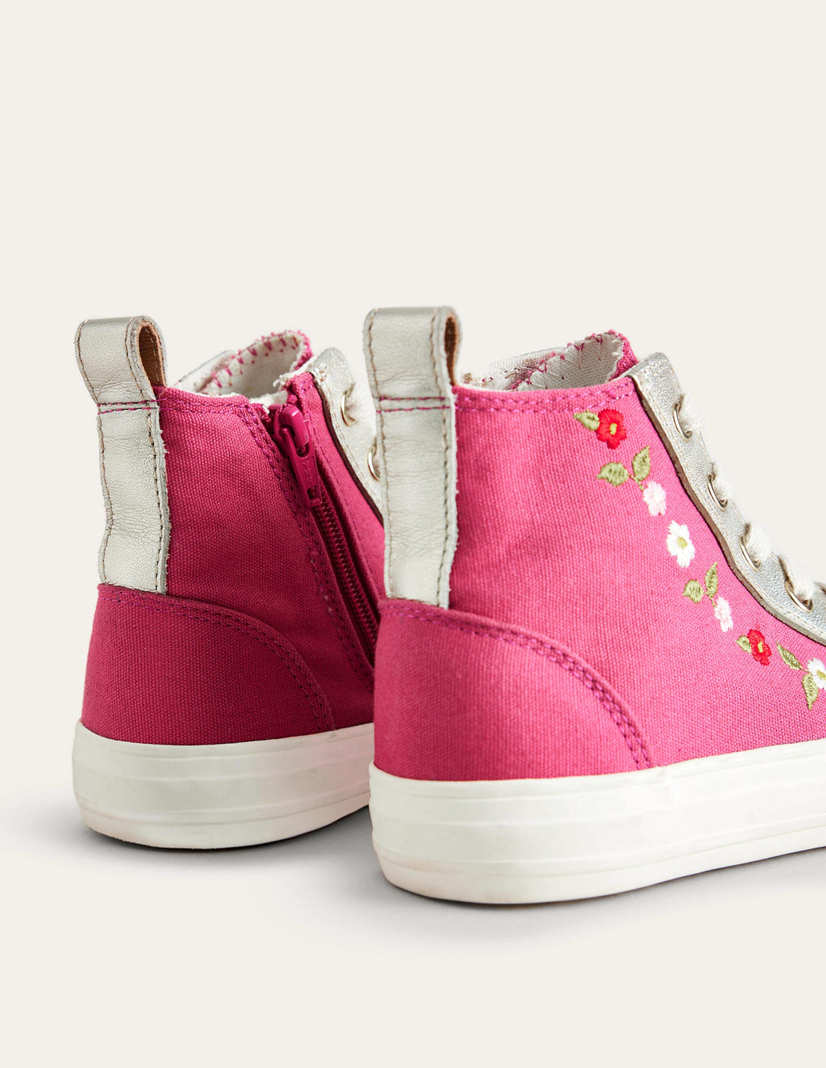 Embroidered High Tops-Rose Pink - Image 3
