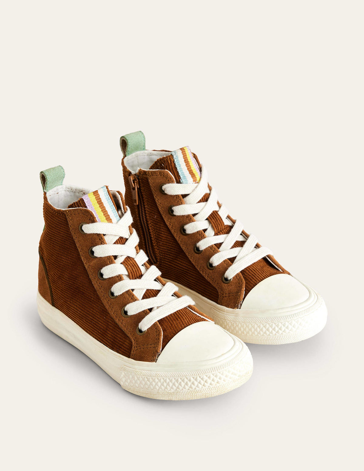 Corduroy High Tops-Brown - Image 2