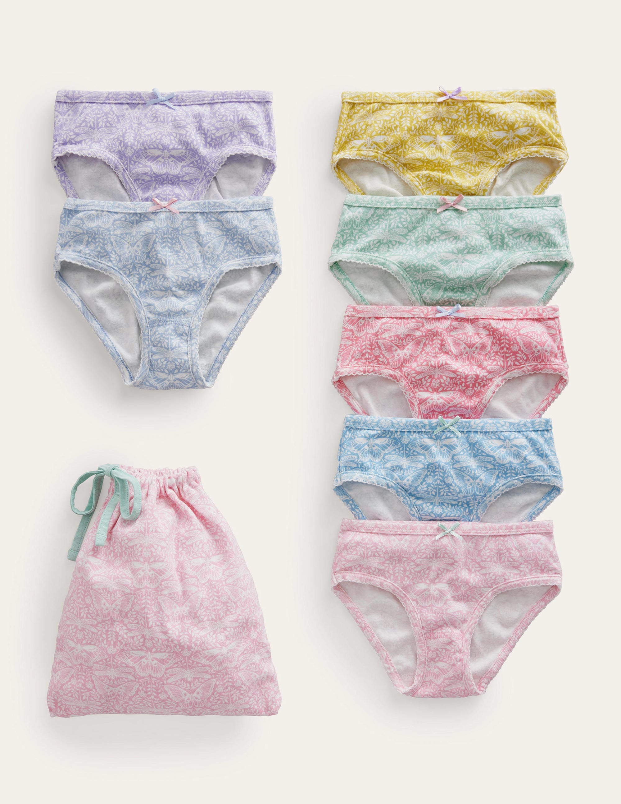 Pants 7 Pack-Multi Butterflies - Image 1