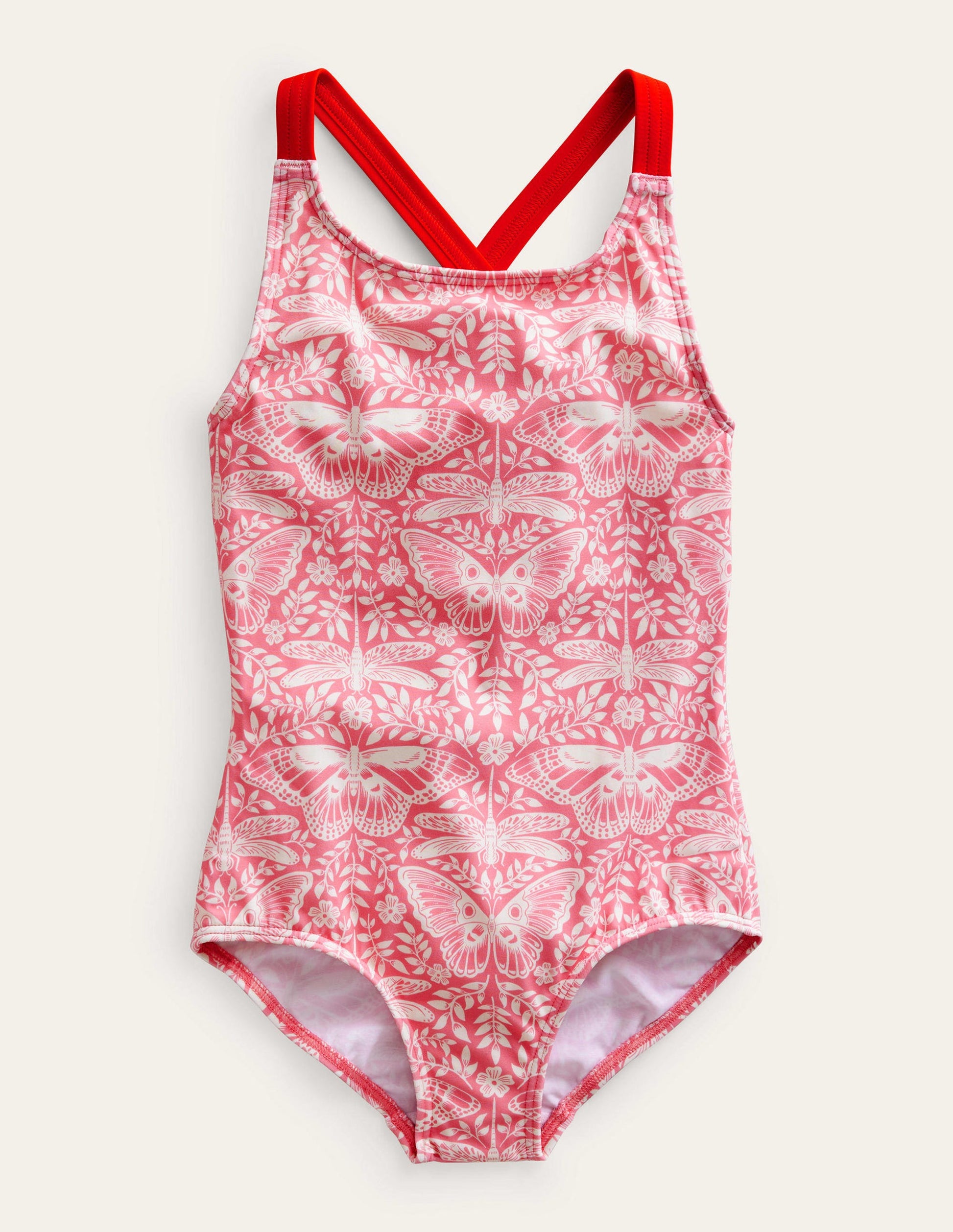 Cross-back Printed Swimsuit-Carousel Butterfly Toile-1