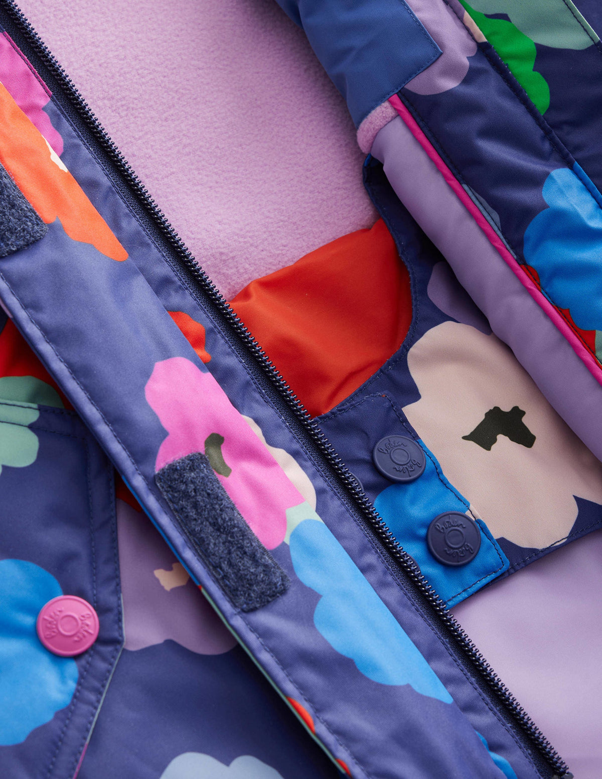 All-Weather Waterproof Jacket-Navy Floral - Image 3