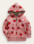 Shaggy-lined Hoodie-French Pink Apples