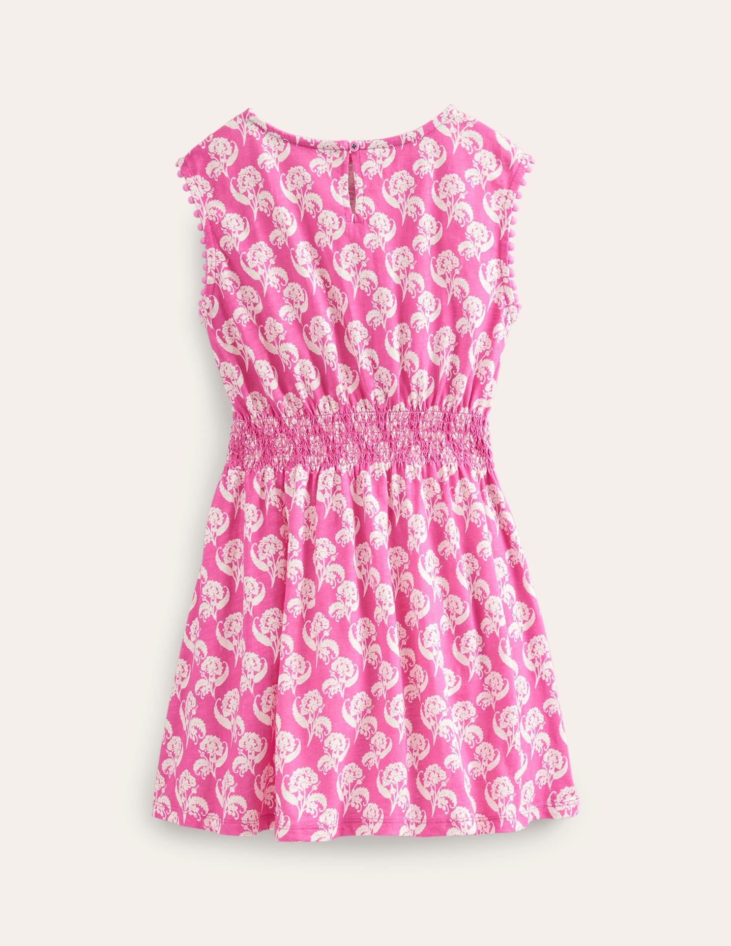 Printed Holiday Dress-Plum Blossom Floral Stamp-2