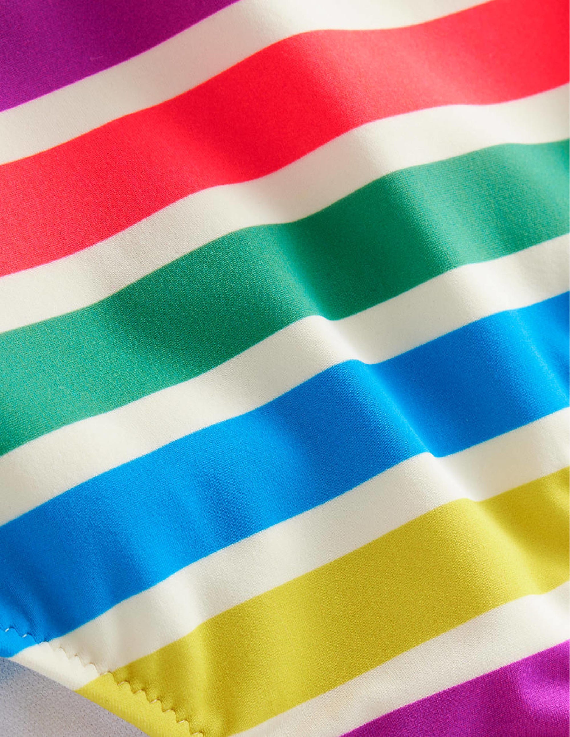 High Waisted Bikini Bottoms-Day Tripping Stripe - Image 3