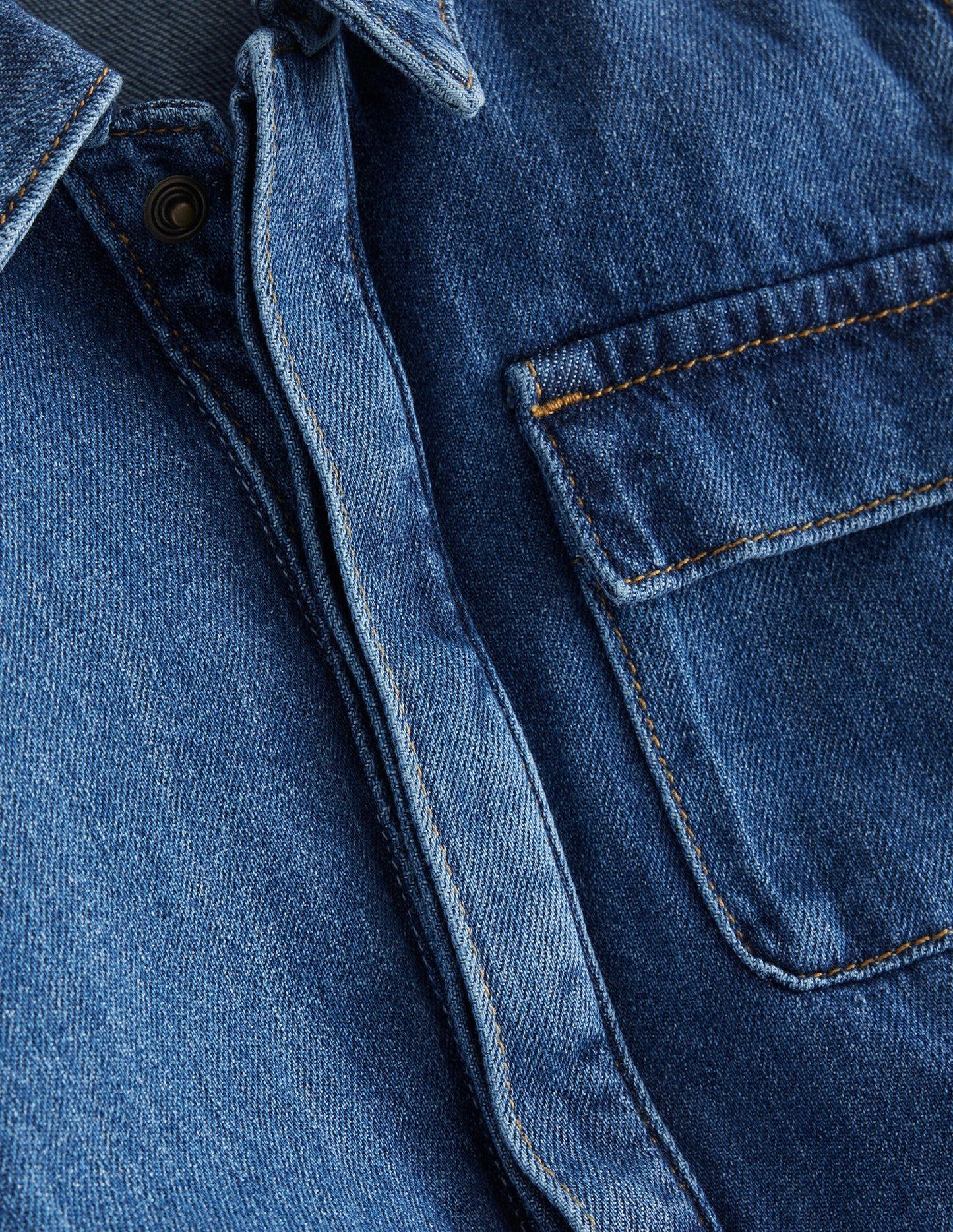 Denim Boiler Suit-Mid Vintage Denim