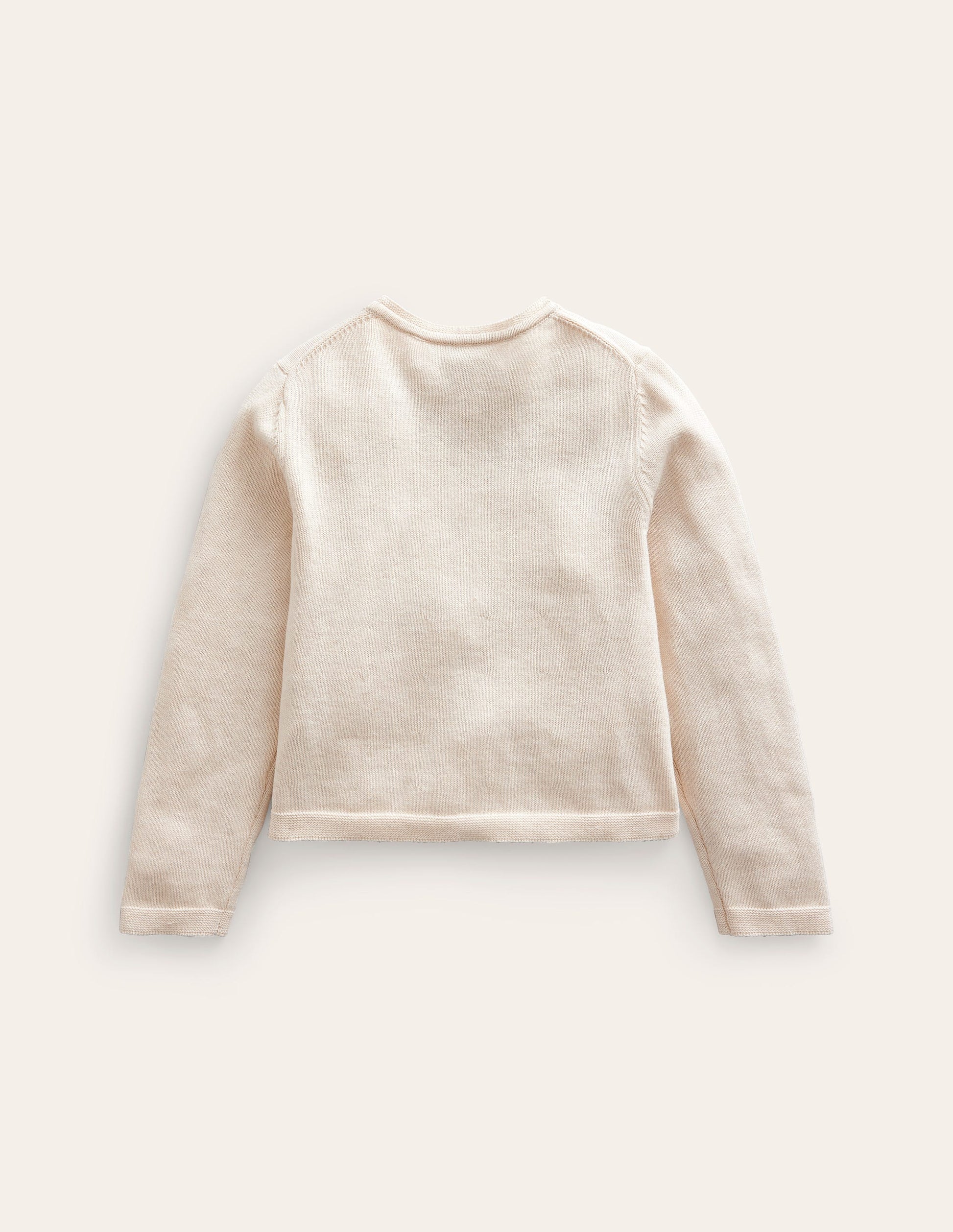 Pointelle Cotton Cardigan-Ecru-2
