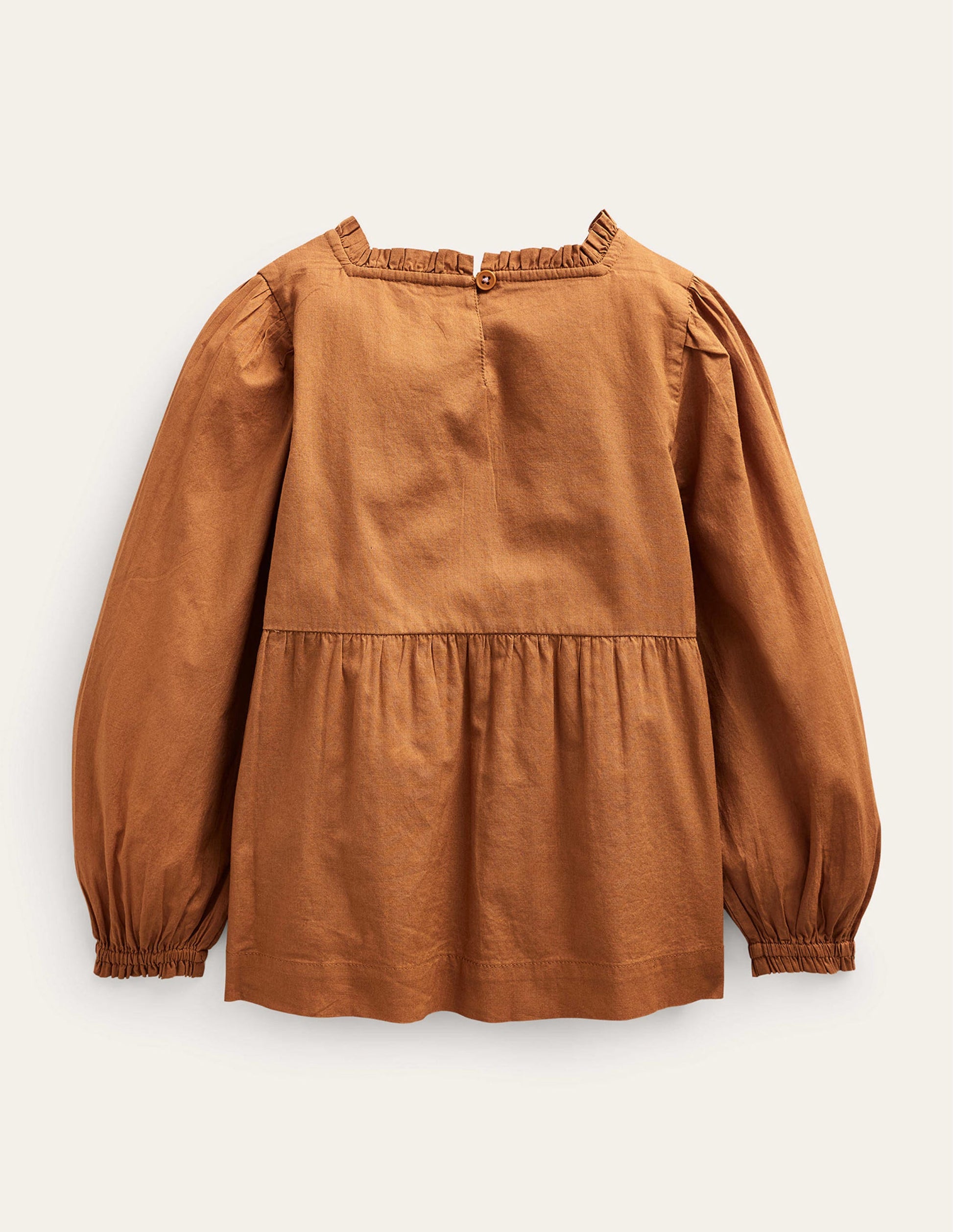 Pretty Lace Blouse-Butterscotch Brown-2