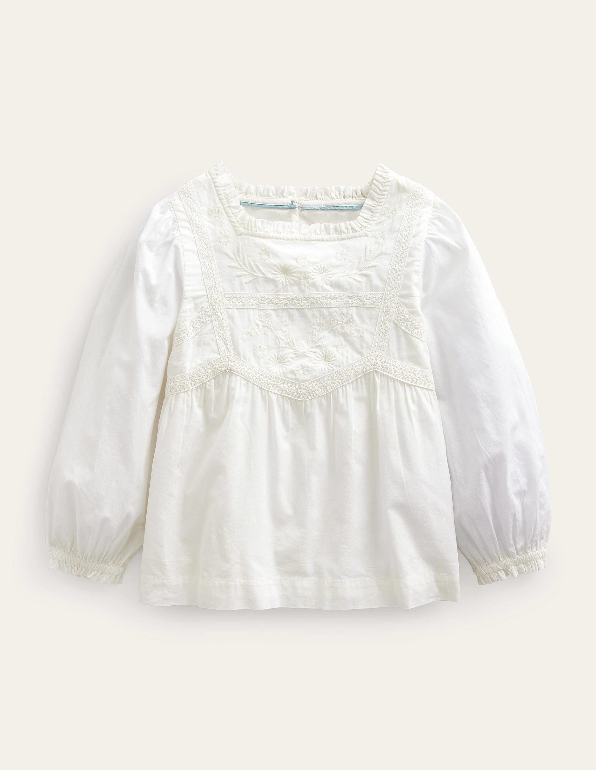 Pretty Lace Blouse-Ivory - Image 1