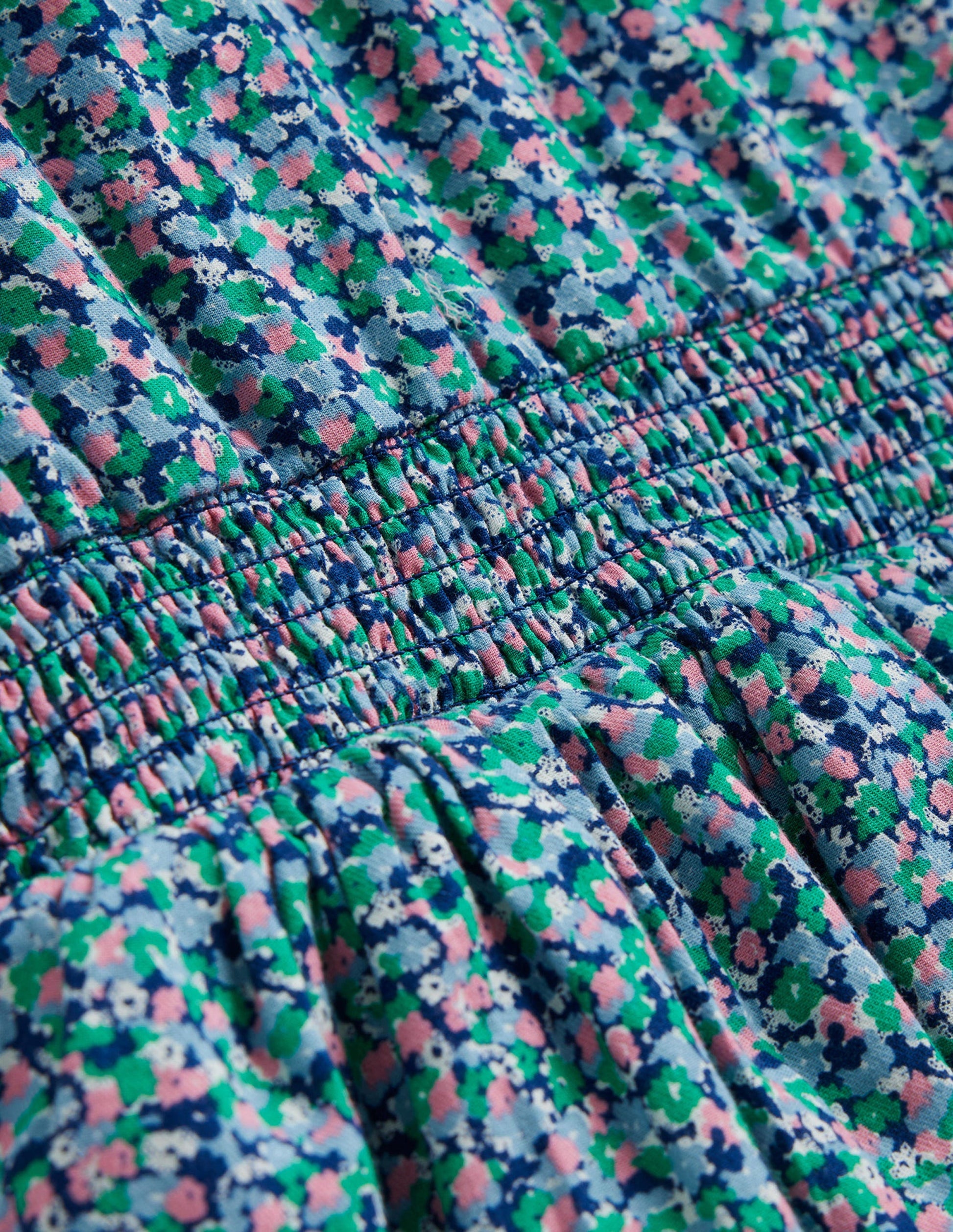 Frill Cotton Dress-Ditsy Floral-3