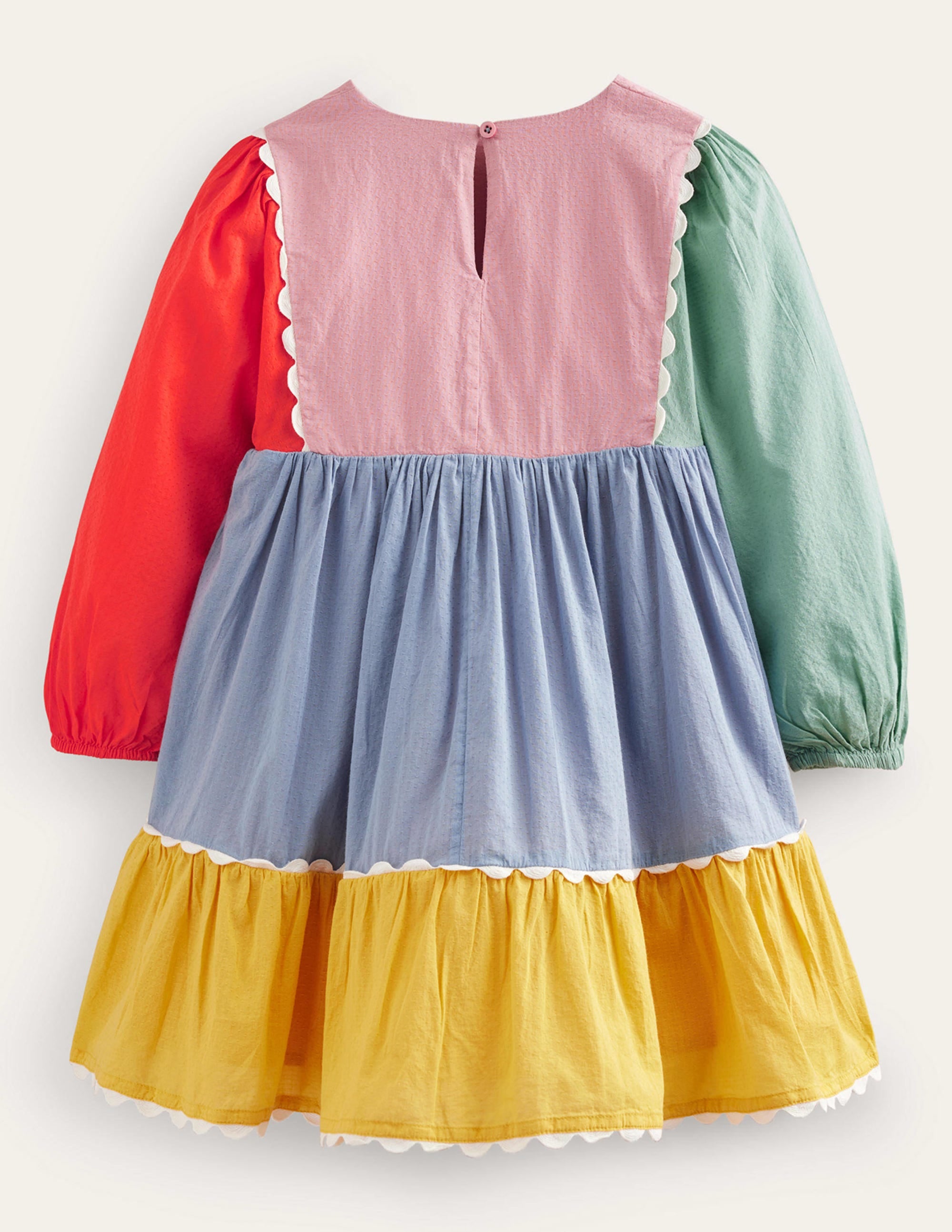 Tiered Scallop Dress-Multi - Image 2