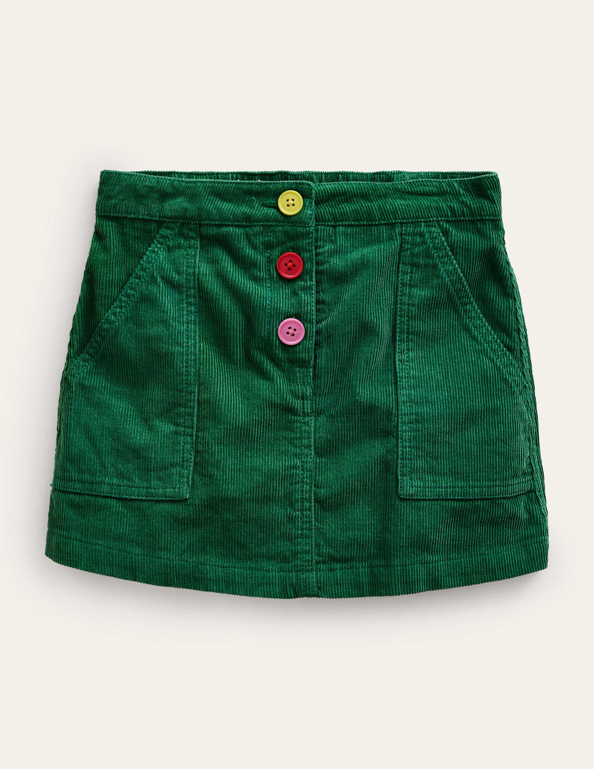 A-Line Mini Skirt-Deep Green - Image 1