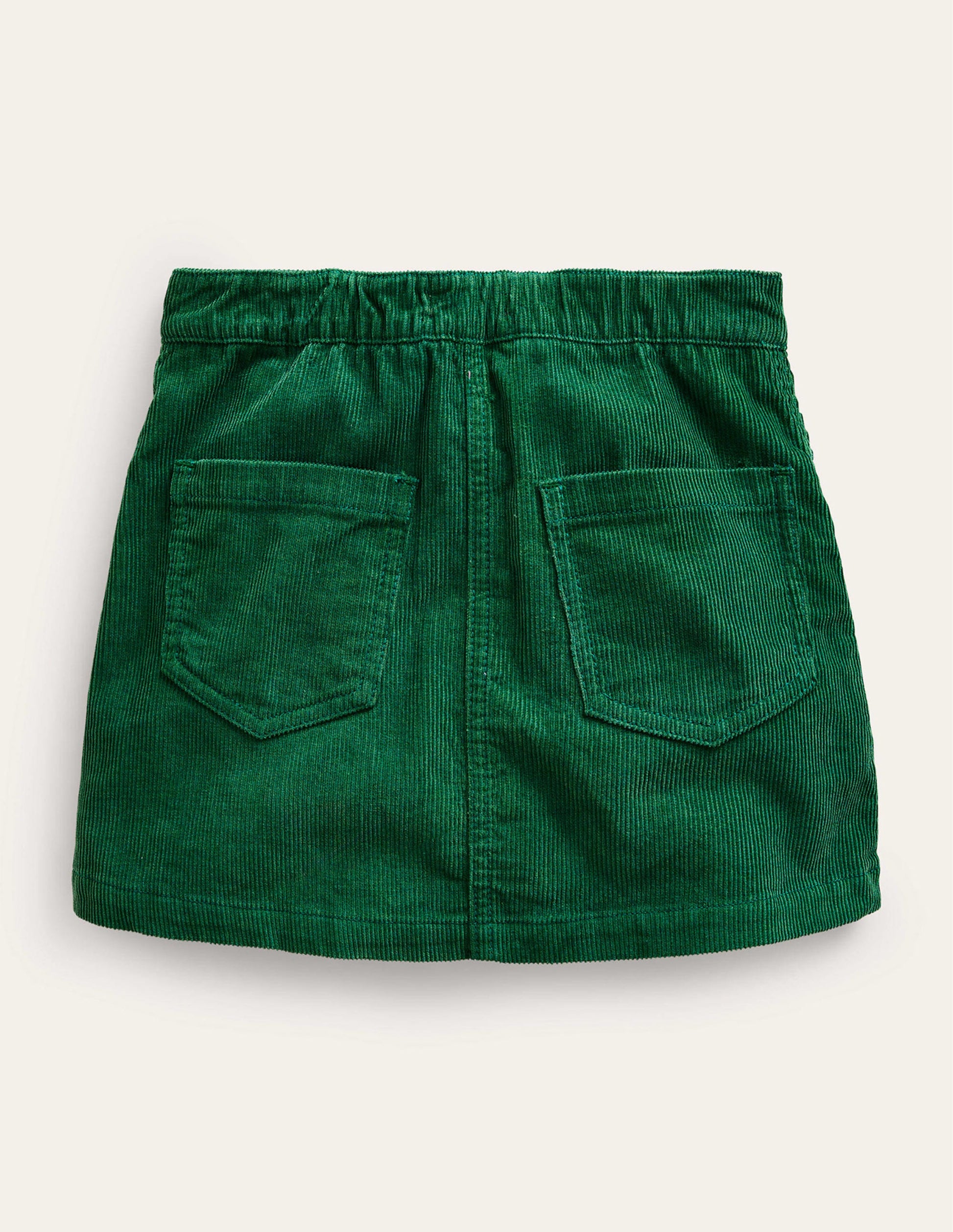 A-Line Mini Skirt-Deep Green-2