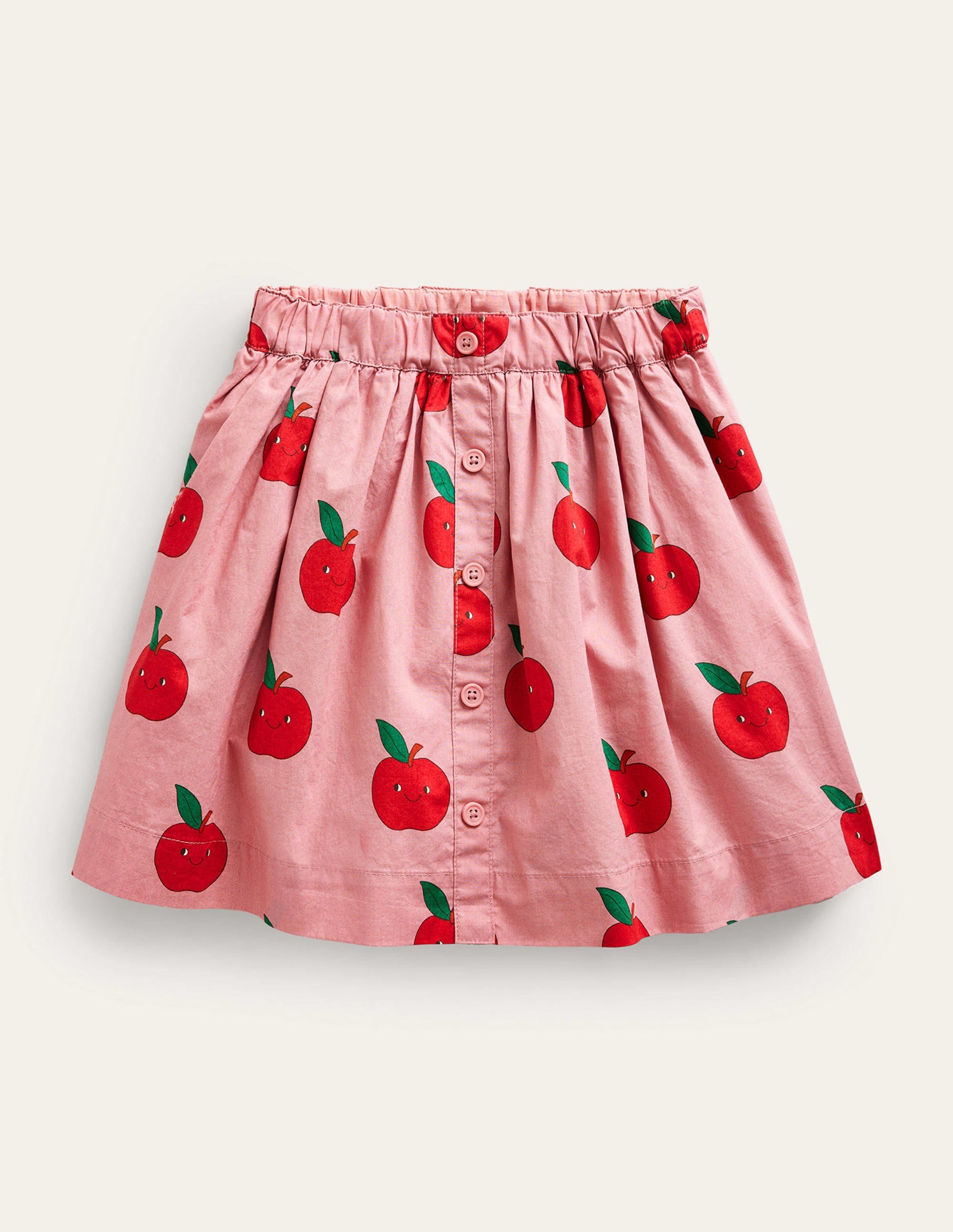Pull On Twirly Skirt-Almond Pink Apples - Image 1