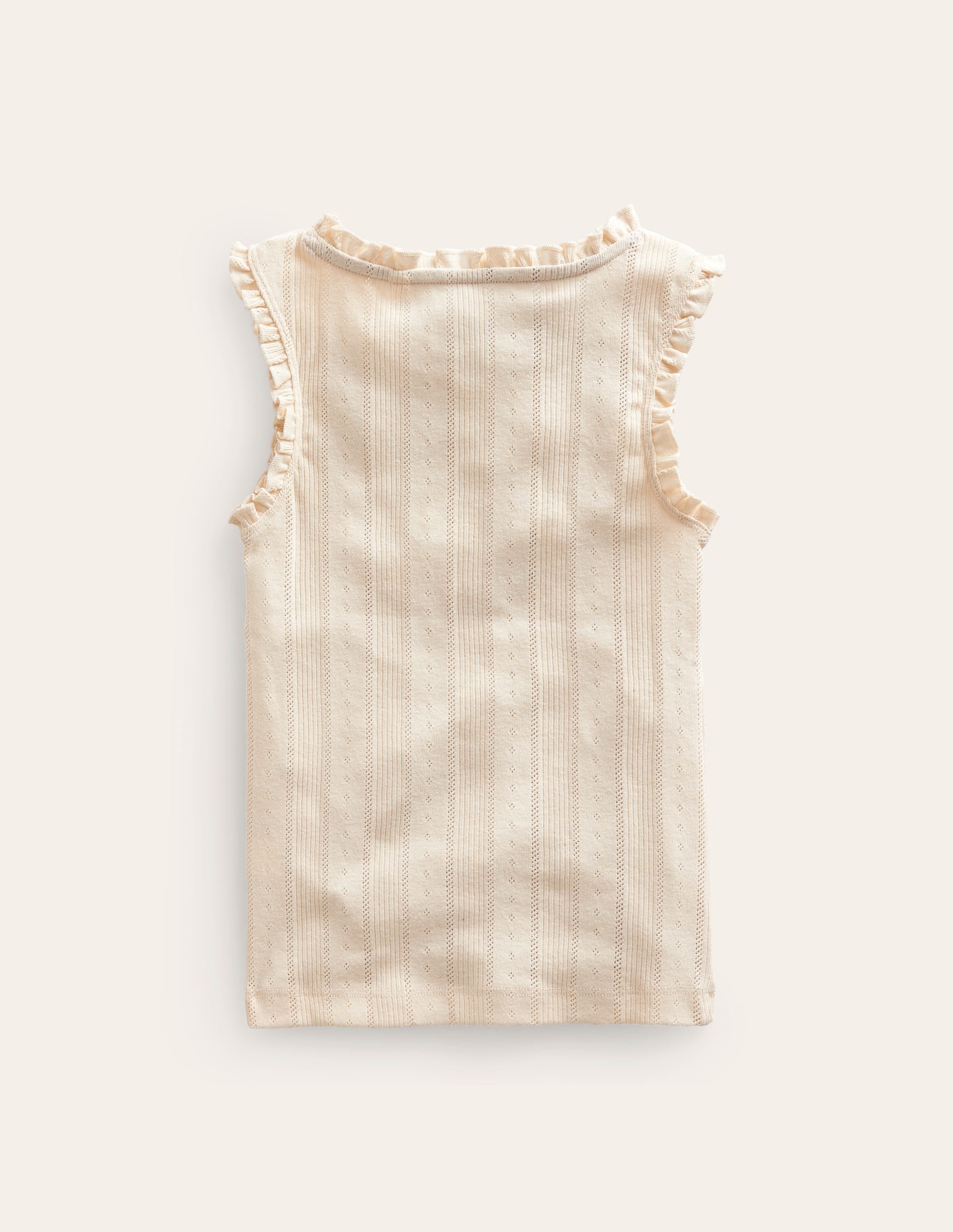 Pointelle Vest-Ivory - Image 2