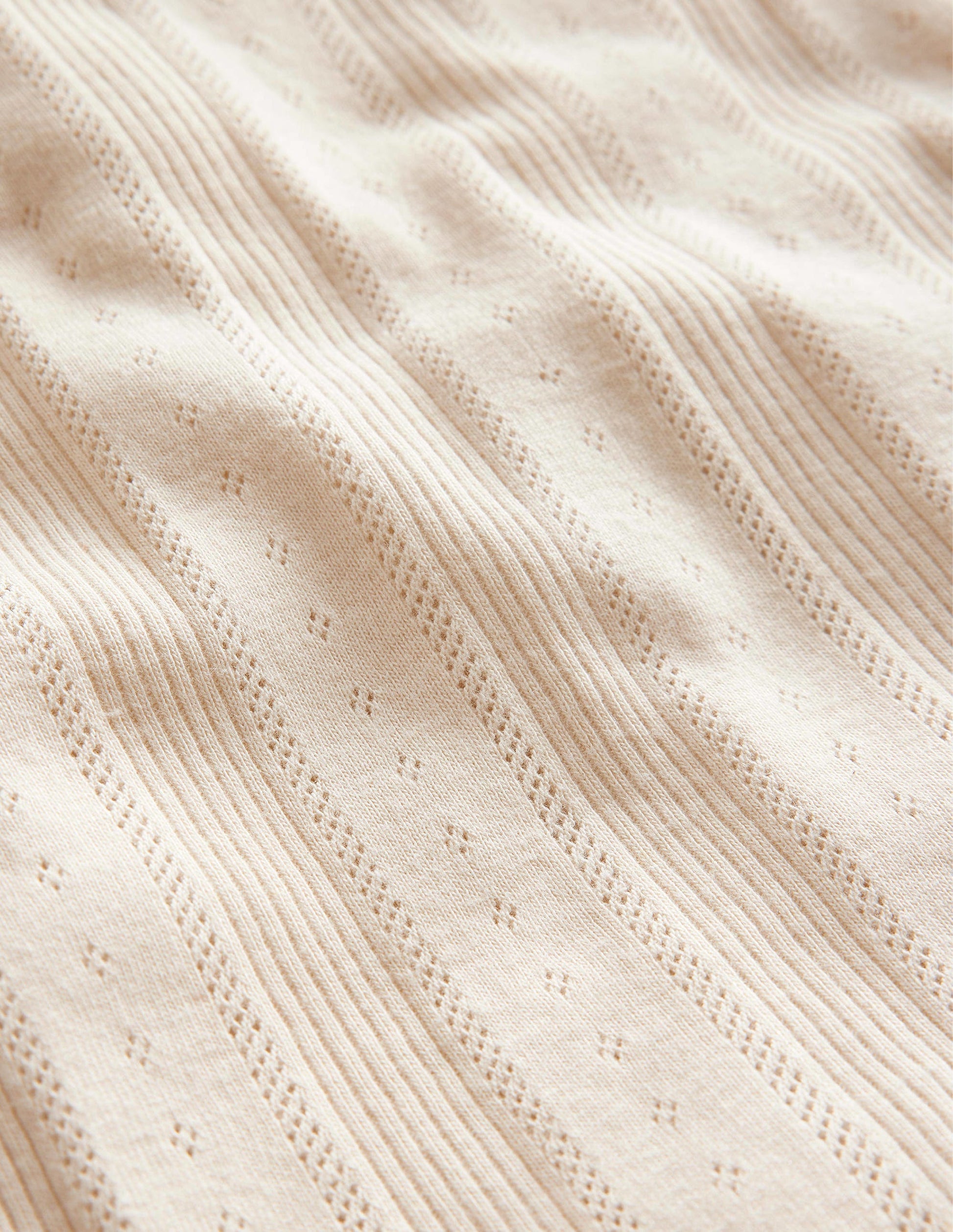 Pointelle Vest-Ivory-3