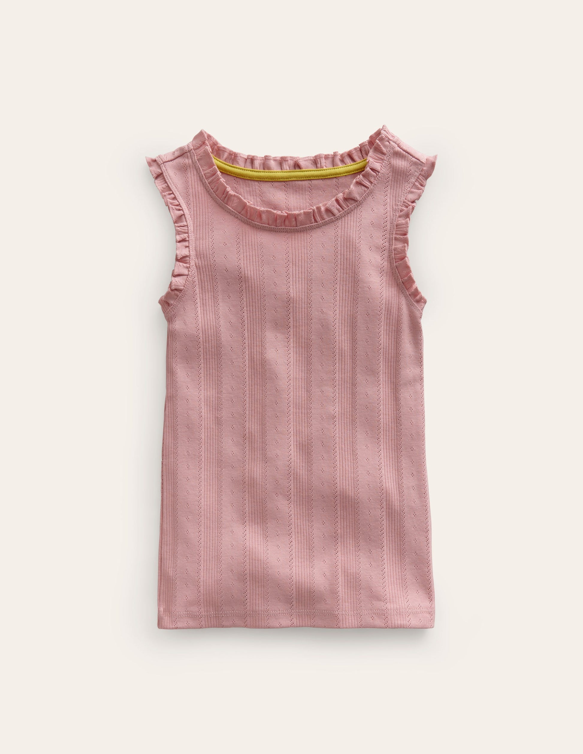 Pointelle Vest-Vintage Pink-1