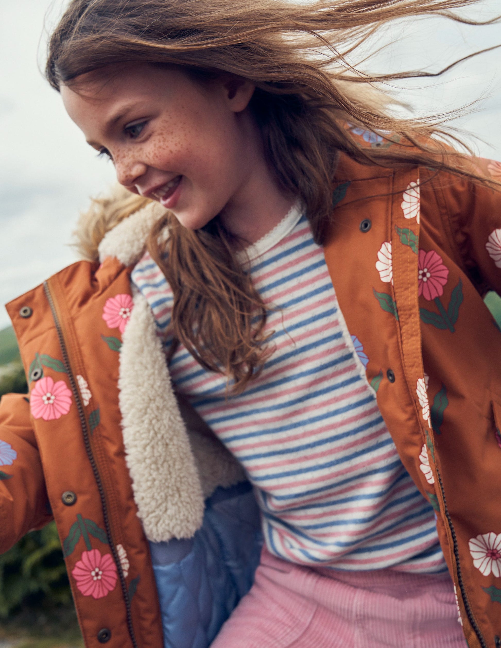 Authentic Waterproof Parka-Butterscotch Floral-6