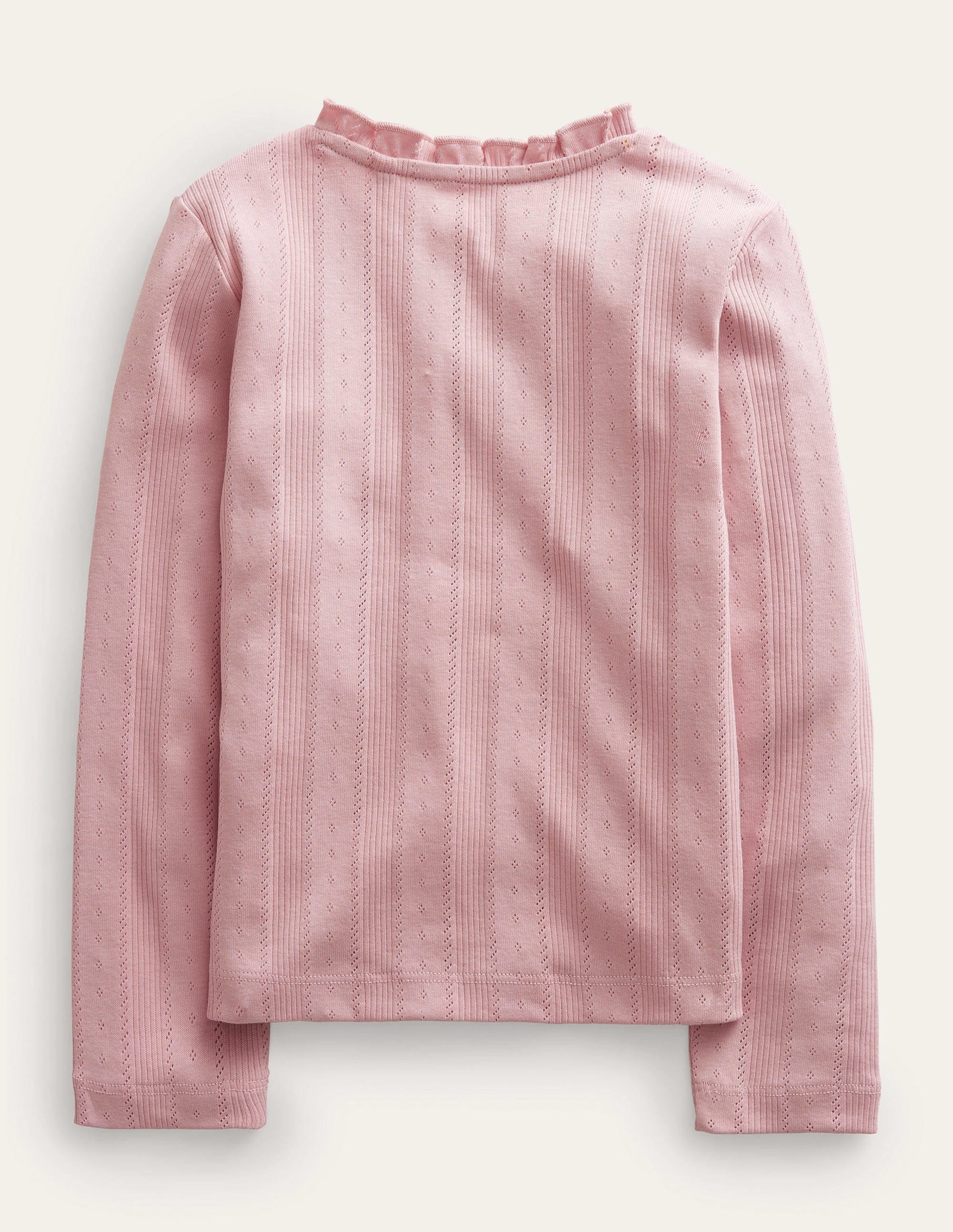Pointelle Cardigan-Vintage Pink - Image 2