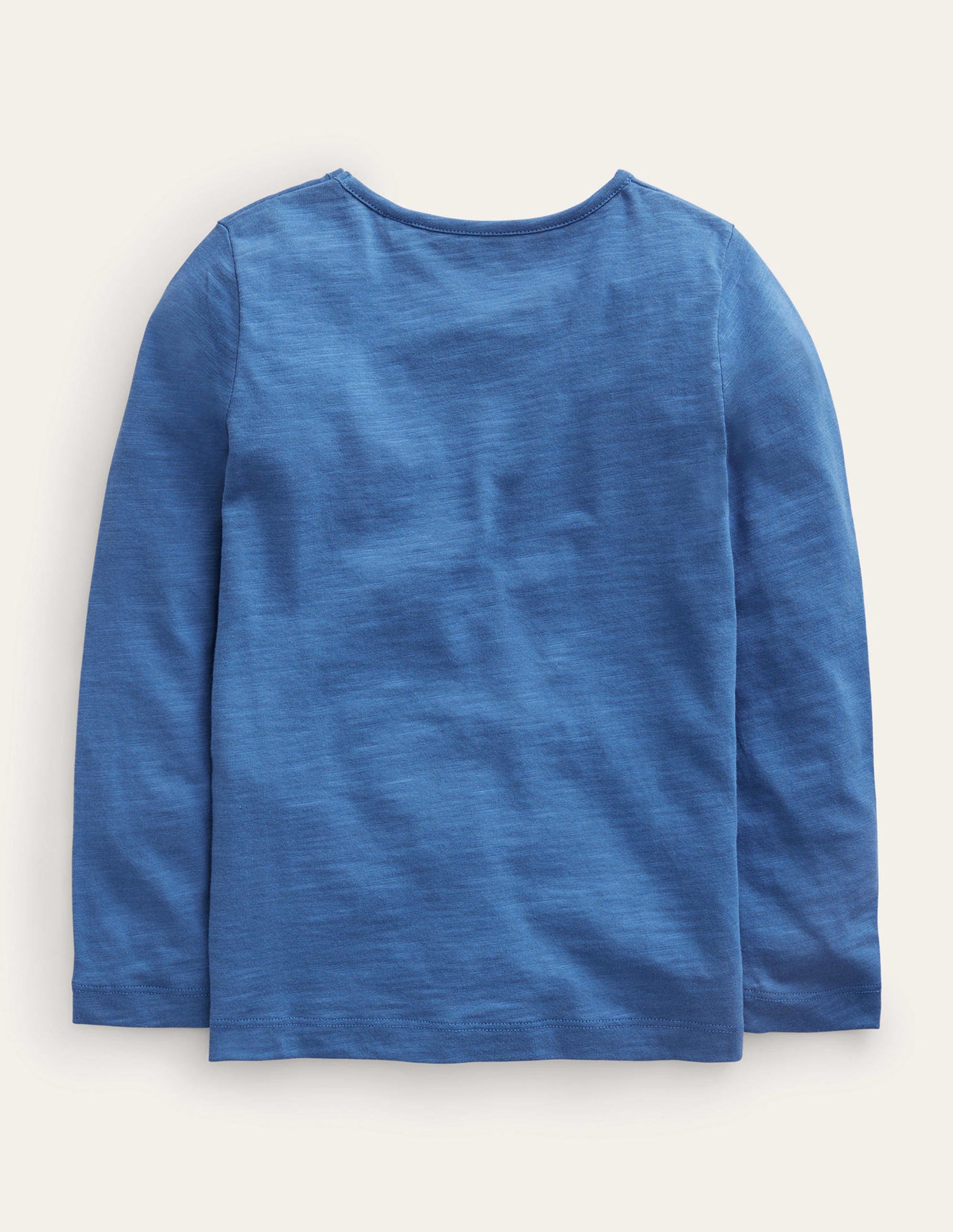 Logo Slub Long Sleeve T-shirt-Delft Blue Teapots-2