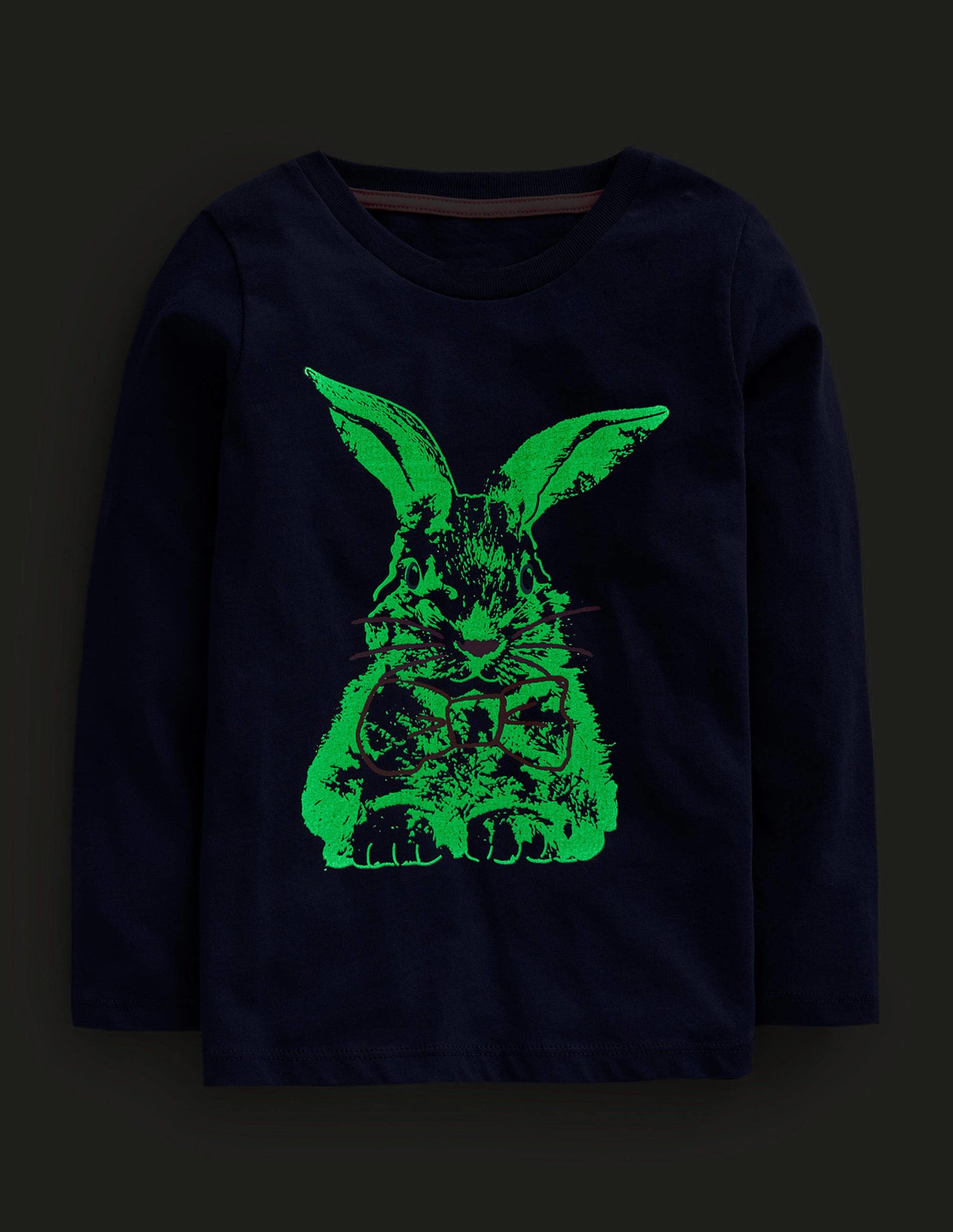 Metallic Logo T-shirt-College Navy Bunny-4