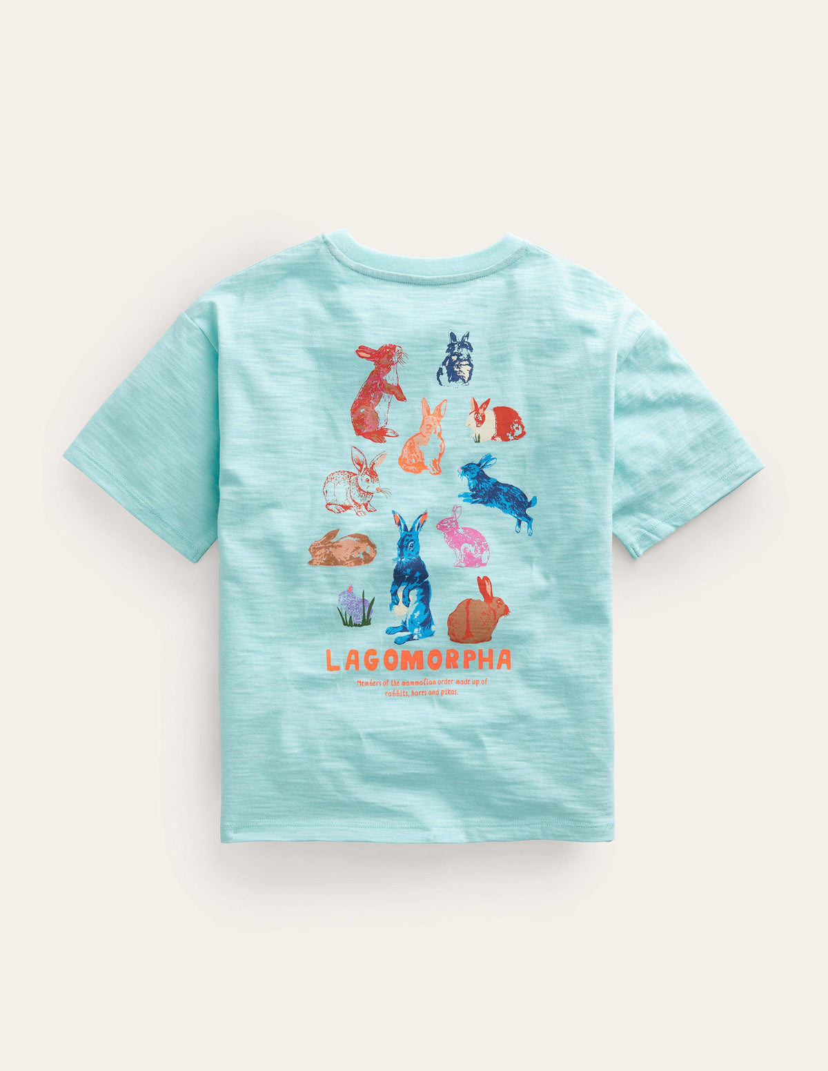 Relaxed Printed T-shirt-Opal Green-2