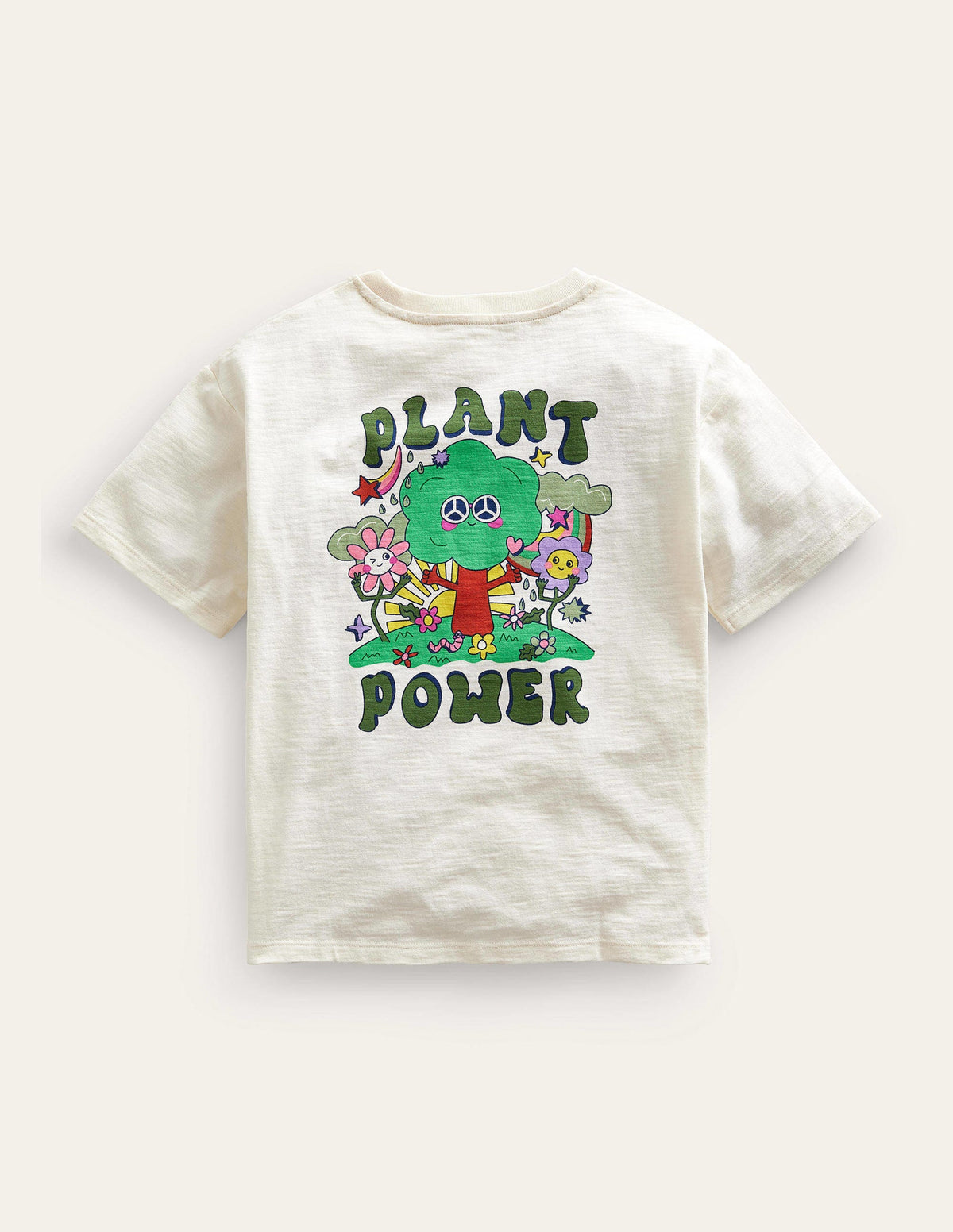 Relaxed Printed T-shirt-Vanilla Pod-2