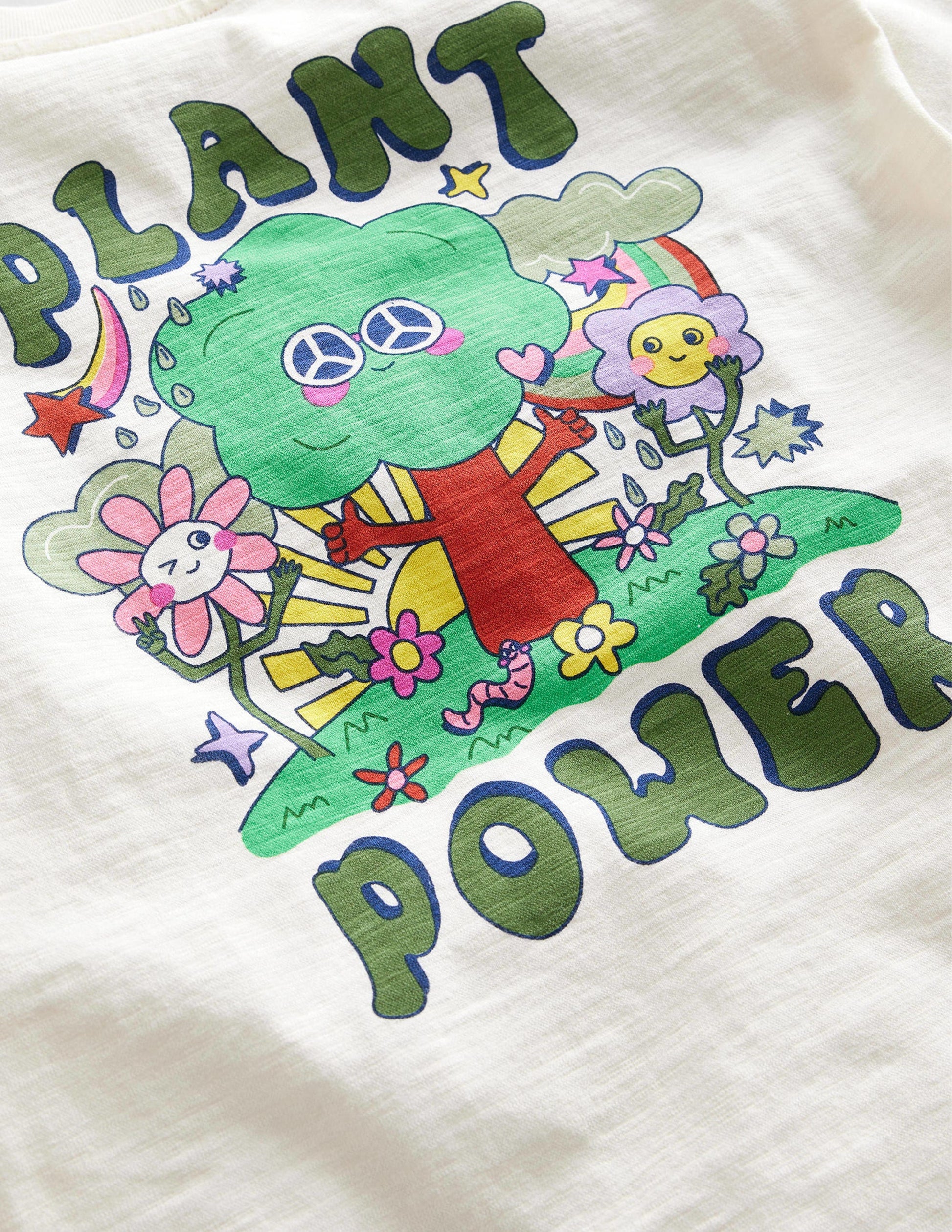 Relaxed Printed T-shirt-Vanilla Pod-3