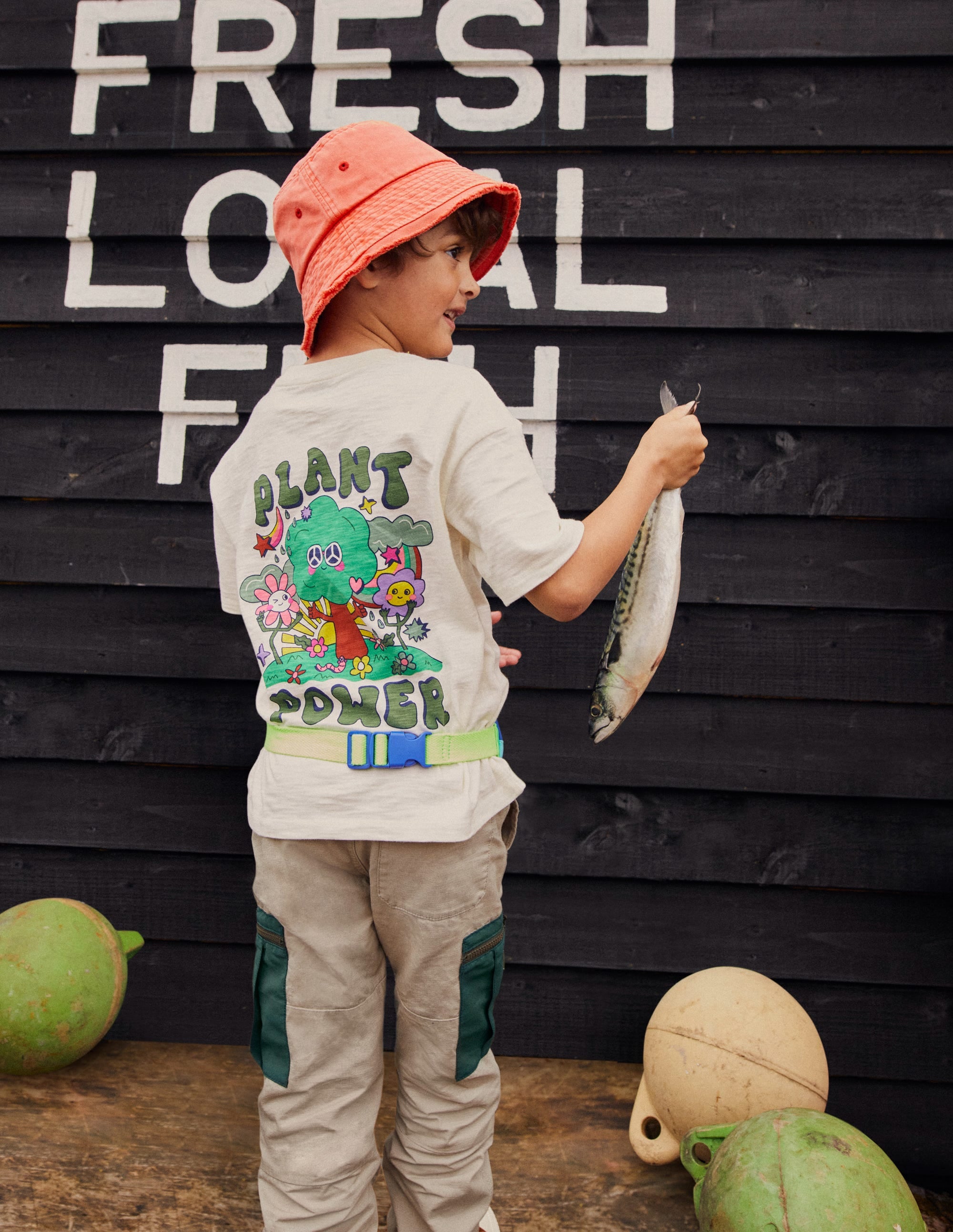 Relaxed Printed T-shirt-Vanilla Pod - Image 5