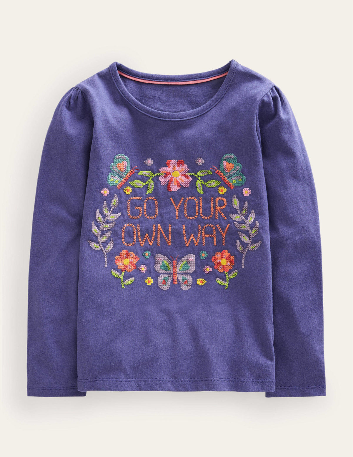 Embroidered T-Shirt-Soft Starboard - Image 1