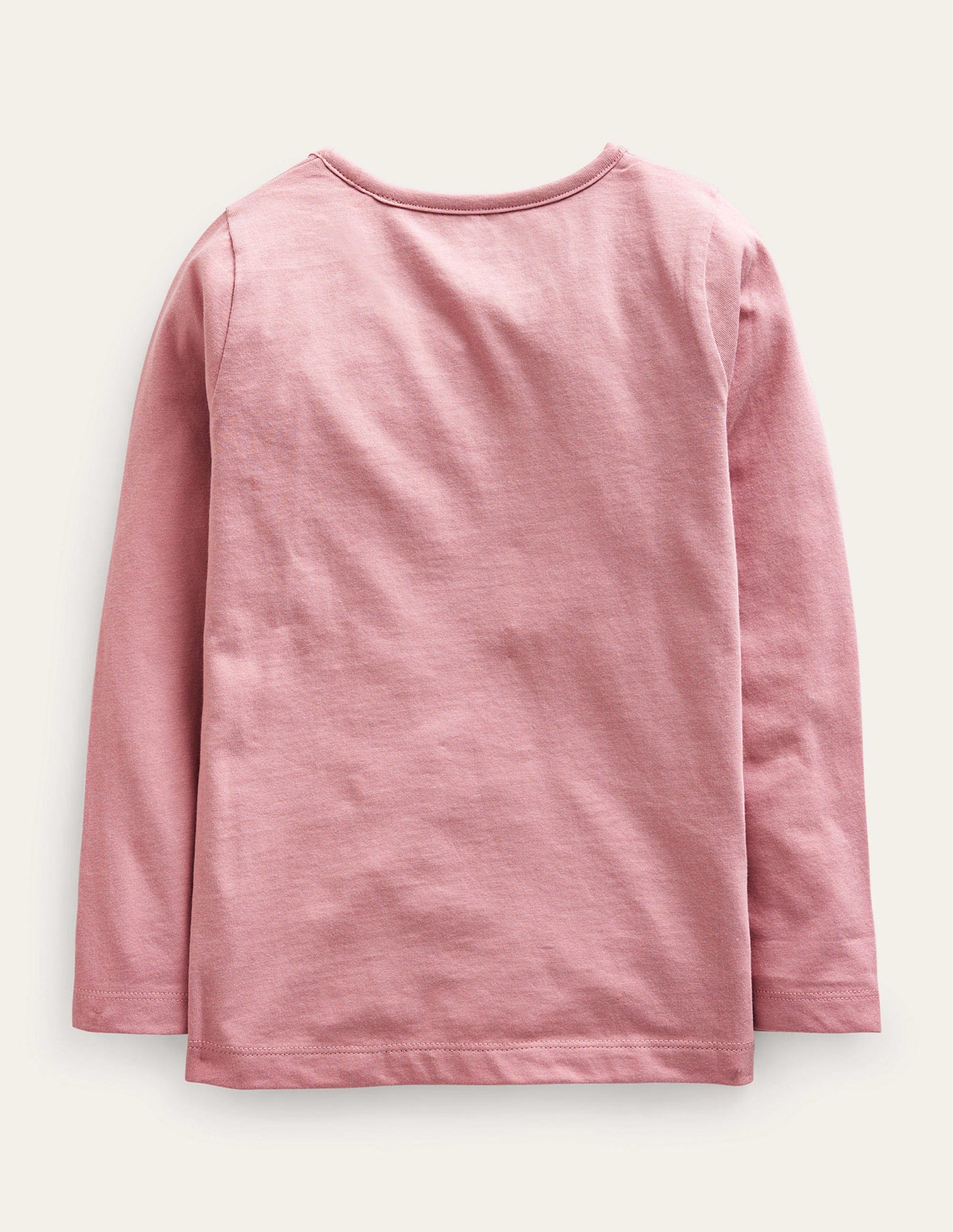 3D Appliqué T-Shirt-Almond Pink Butterflies-2