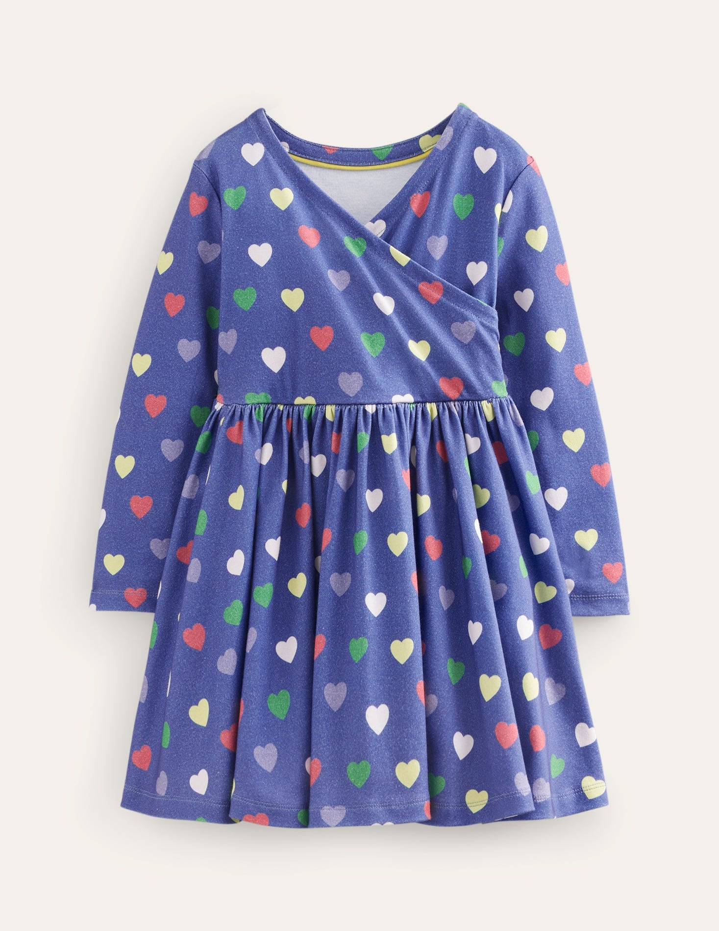 Twirly Ballerina Dress-College Navy Hearts-1