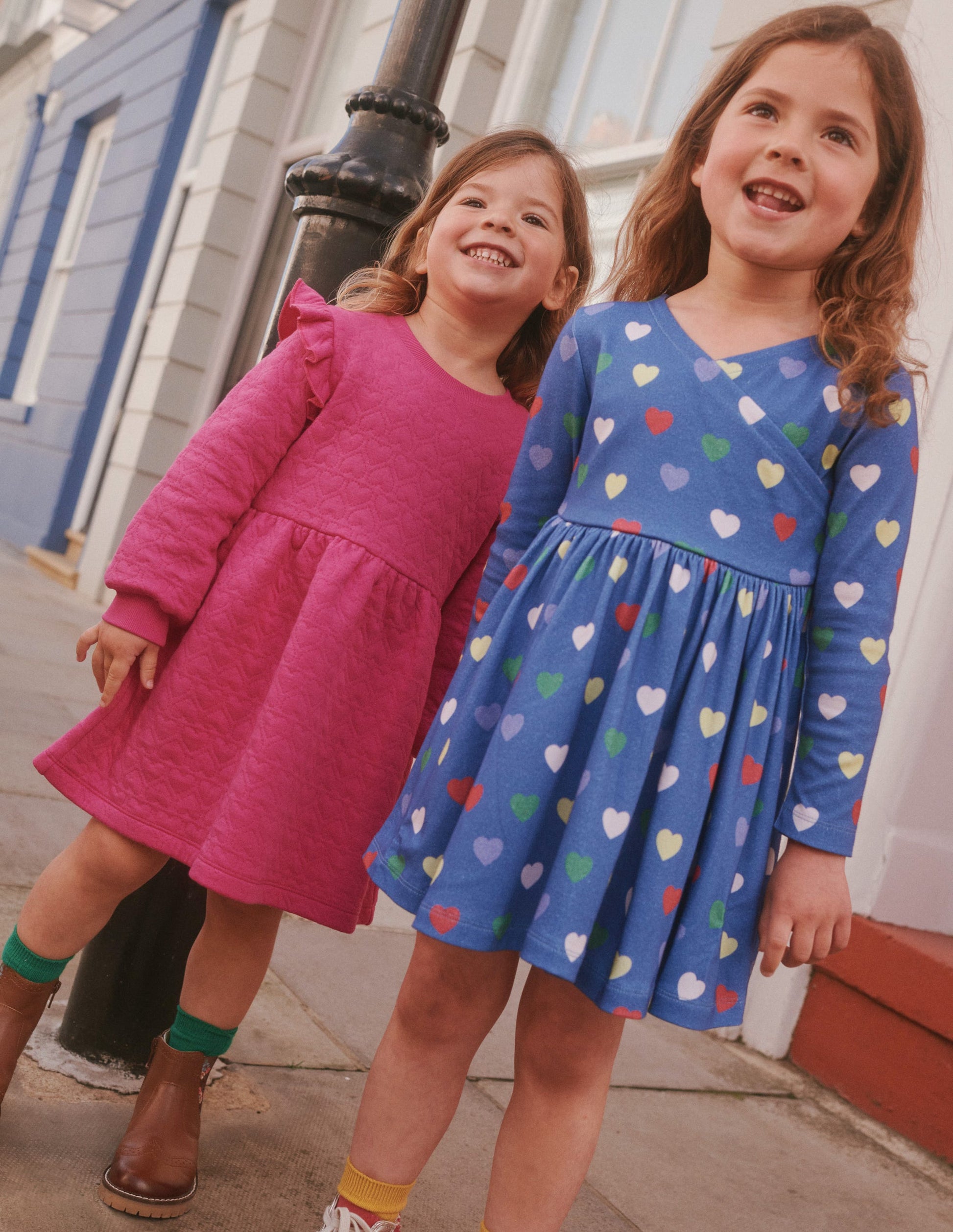 Twirly Ballerina Dress-College Navy Hearts-4
