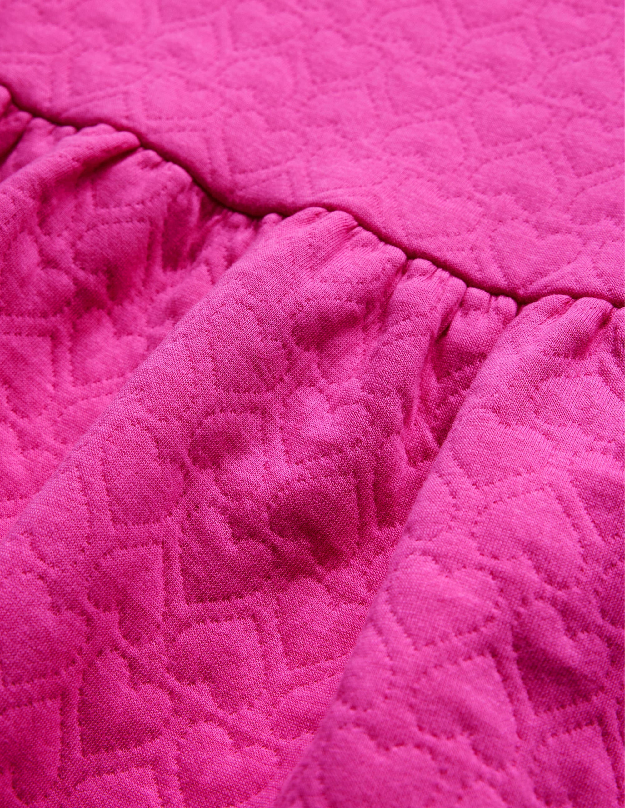 Heart Jacquard Sweat Dress-Phlox Pink - Image 3
