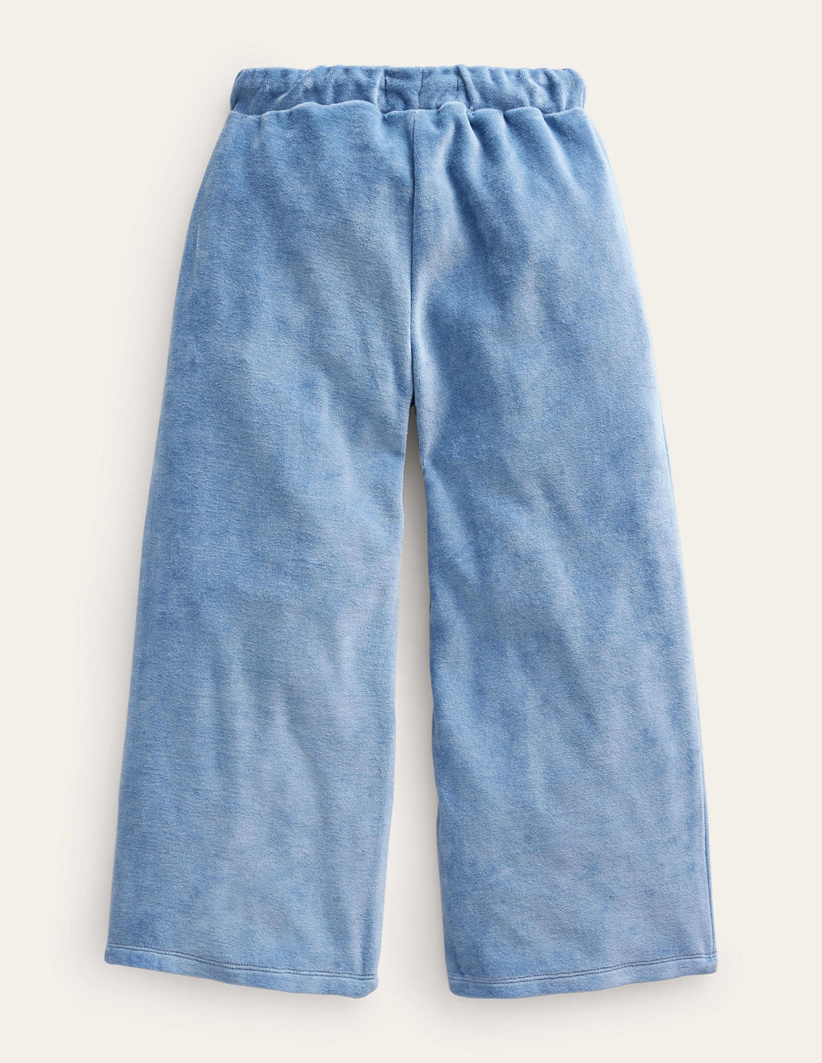 Scalloped Velour Jogger-Delft Blue-2