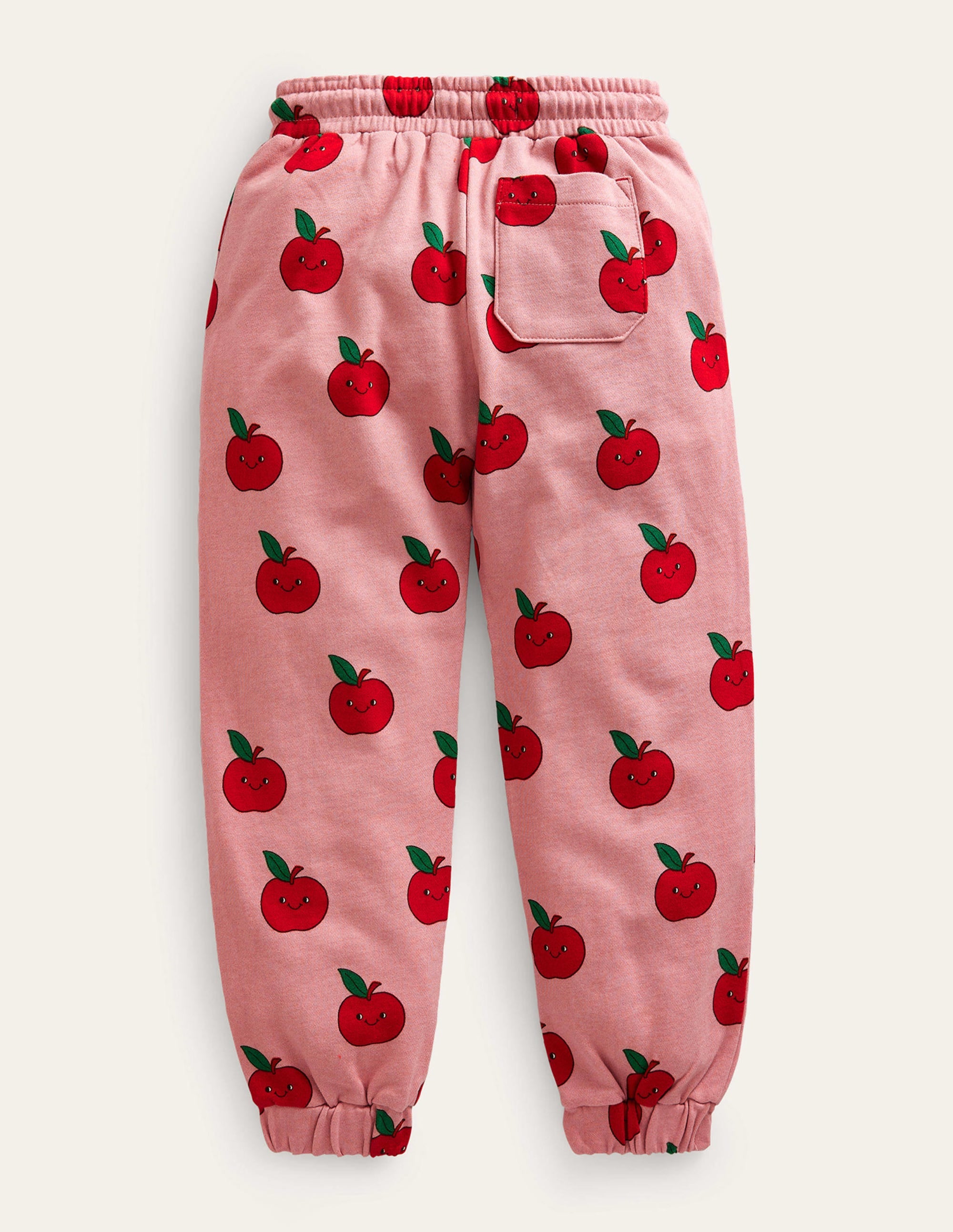 Printed Joggers-Almond Pink Apples - Image 2