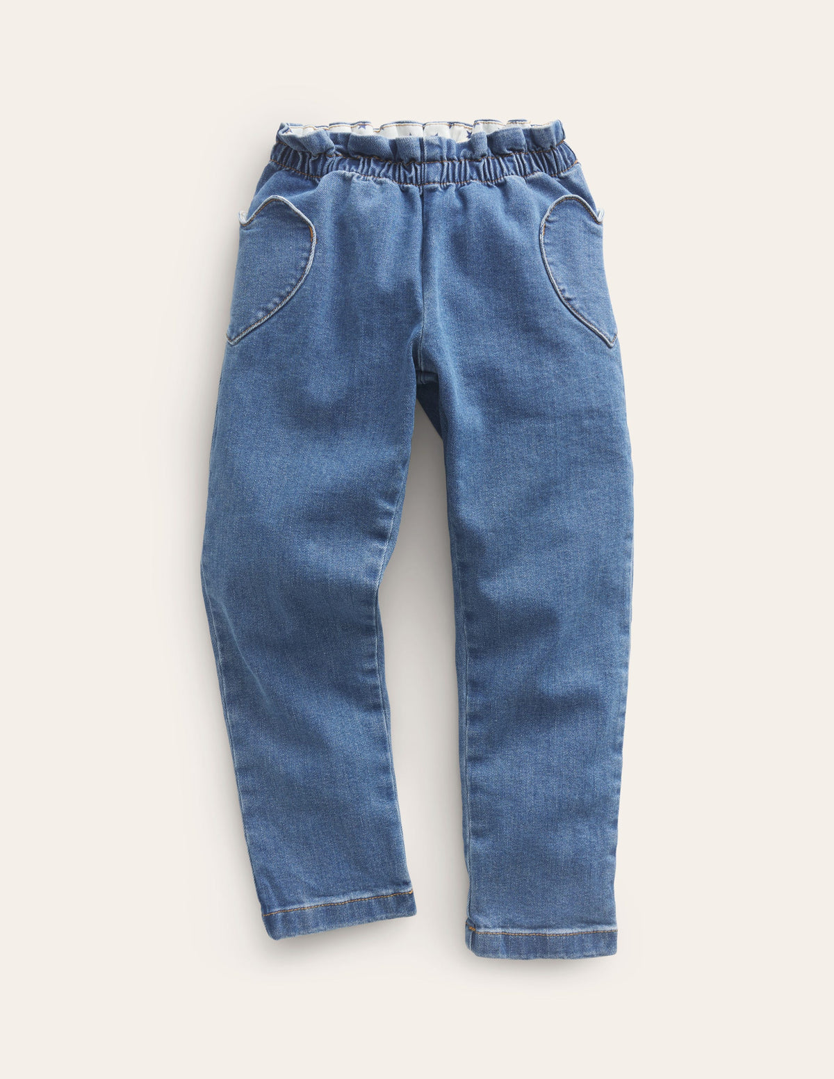 Pull-On Trousers-Mid Vintage Denim - Image 1