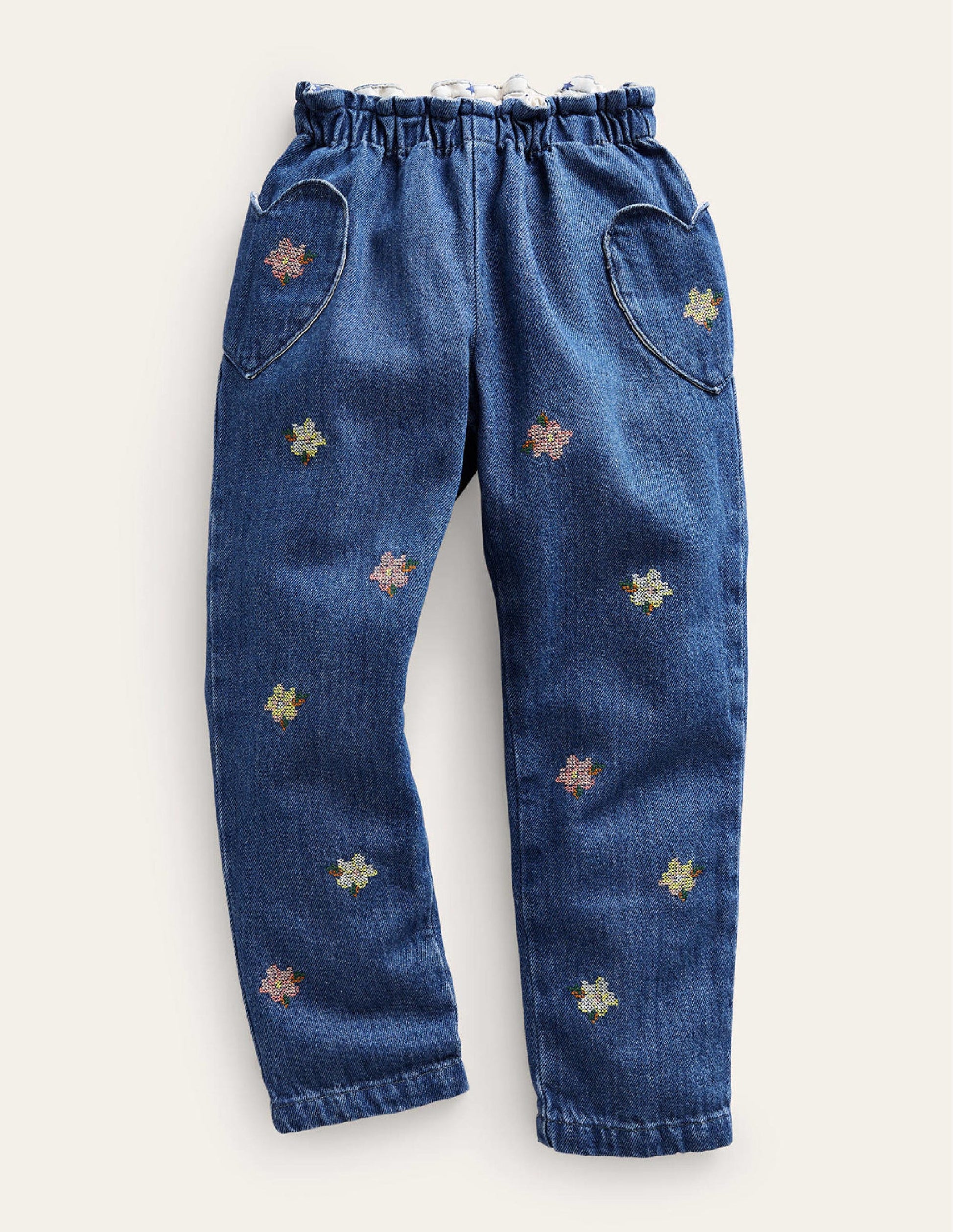 Embroidered Pull-on Trouser-Mid Vintage Embroidery-1