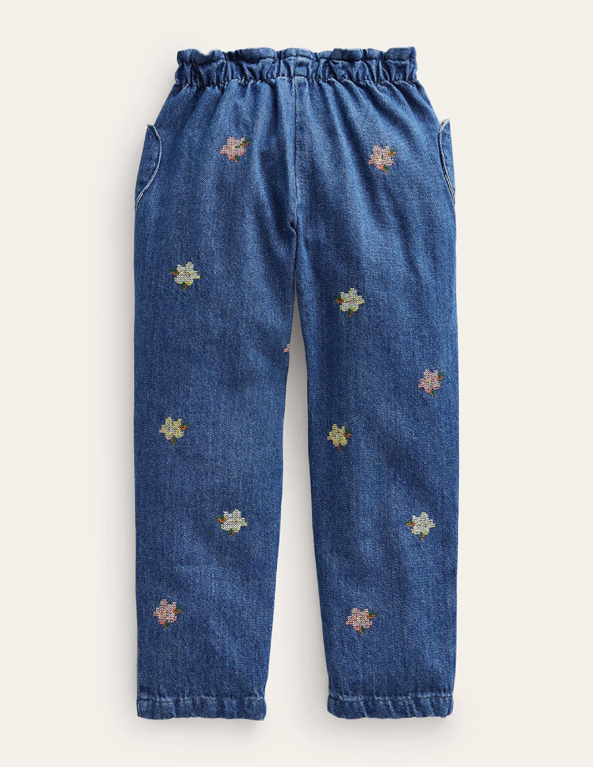 Embroidered Pull-on Trouser-Mid Vintage Embroidery - Image 2
