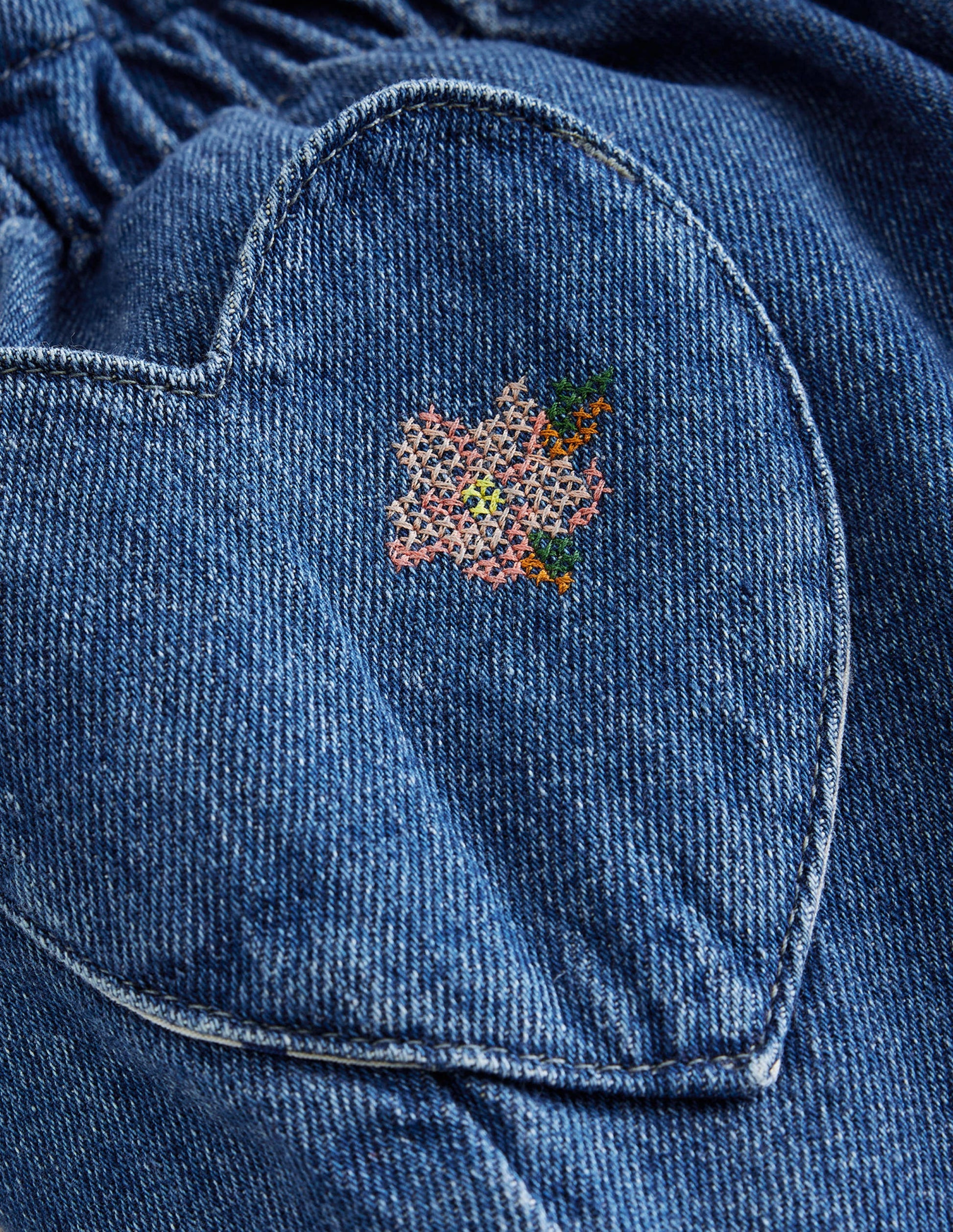 Embroidered Pull-on Trouser-Mid Vintage Embroidery-3