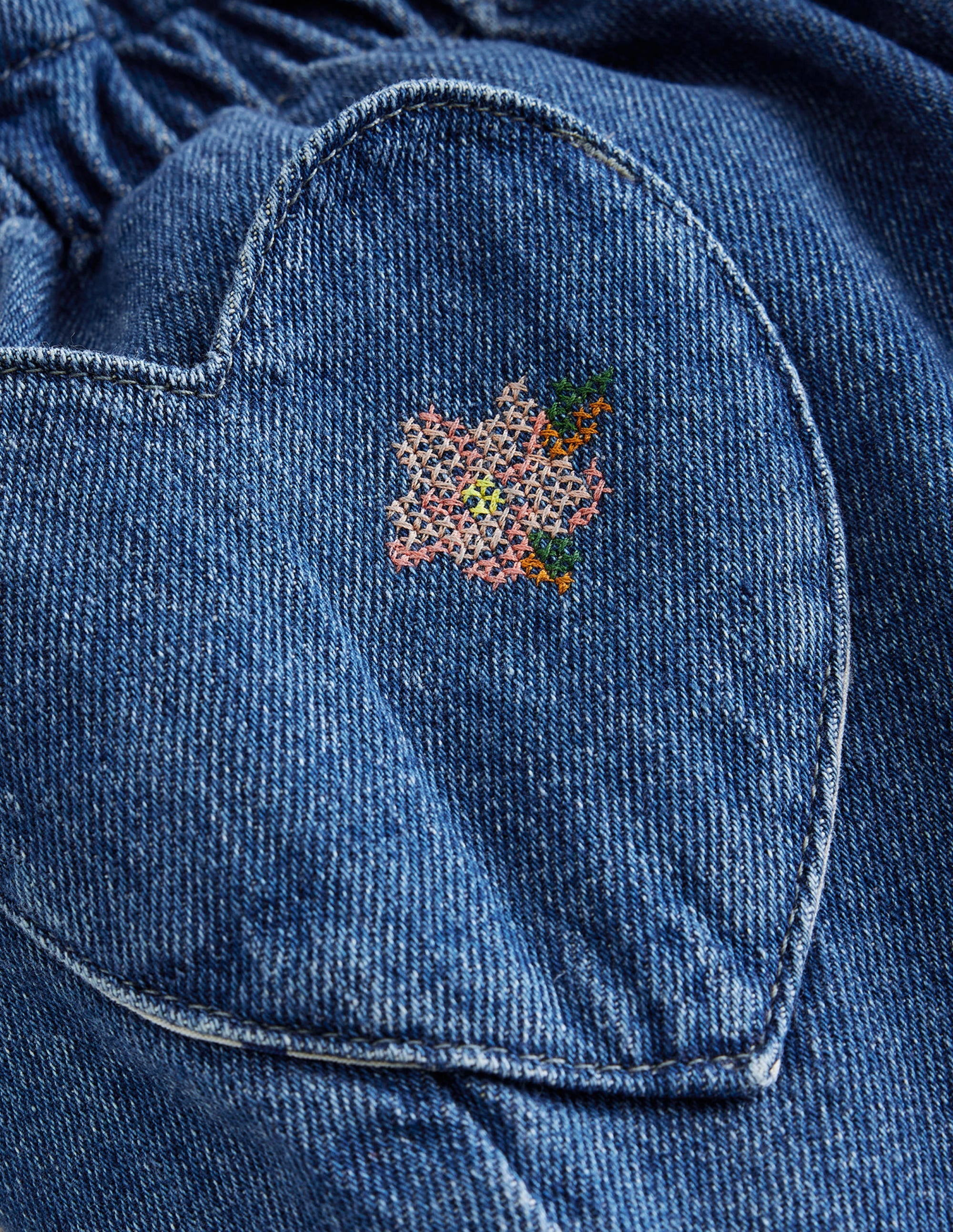 Embroidered Pull-on Trouser-Mid Vintage Embroidery - Image 3