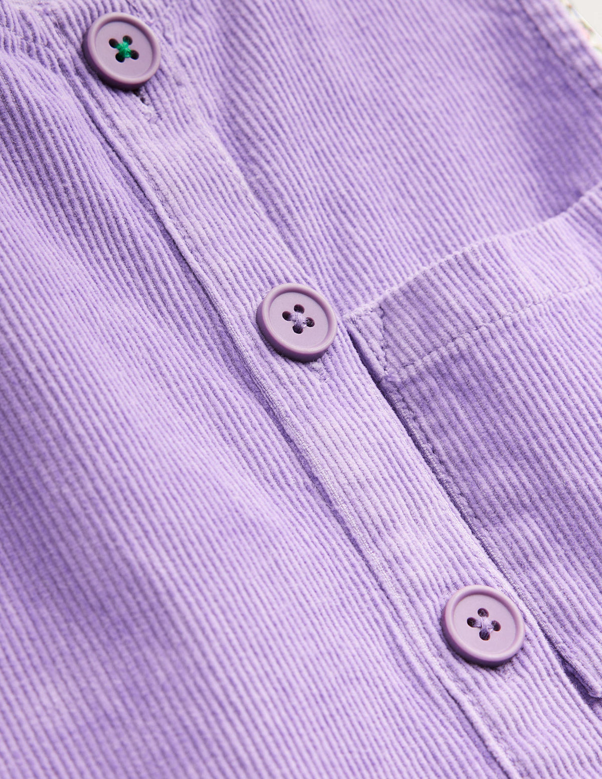 Button Pinafore Dress-Aster Purple-3