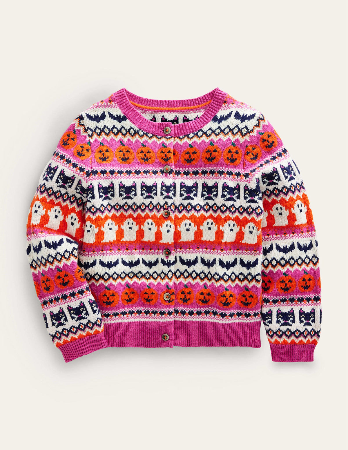 Halloween Fair Isle Cardigan-Halloween Fairisle - Image 1