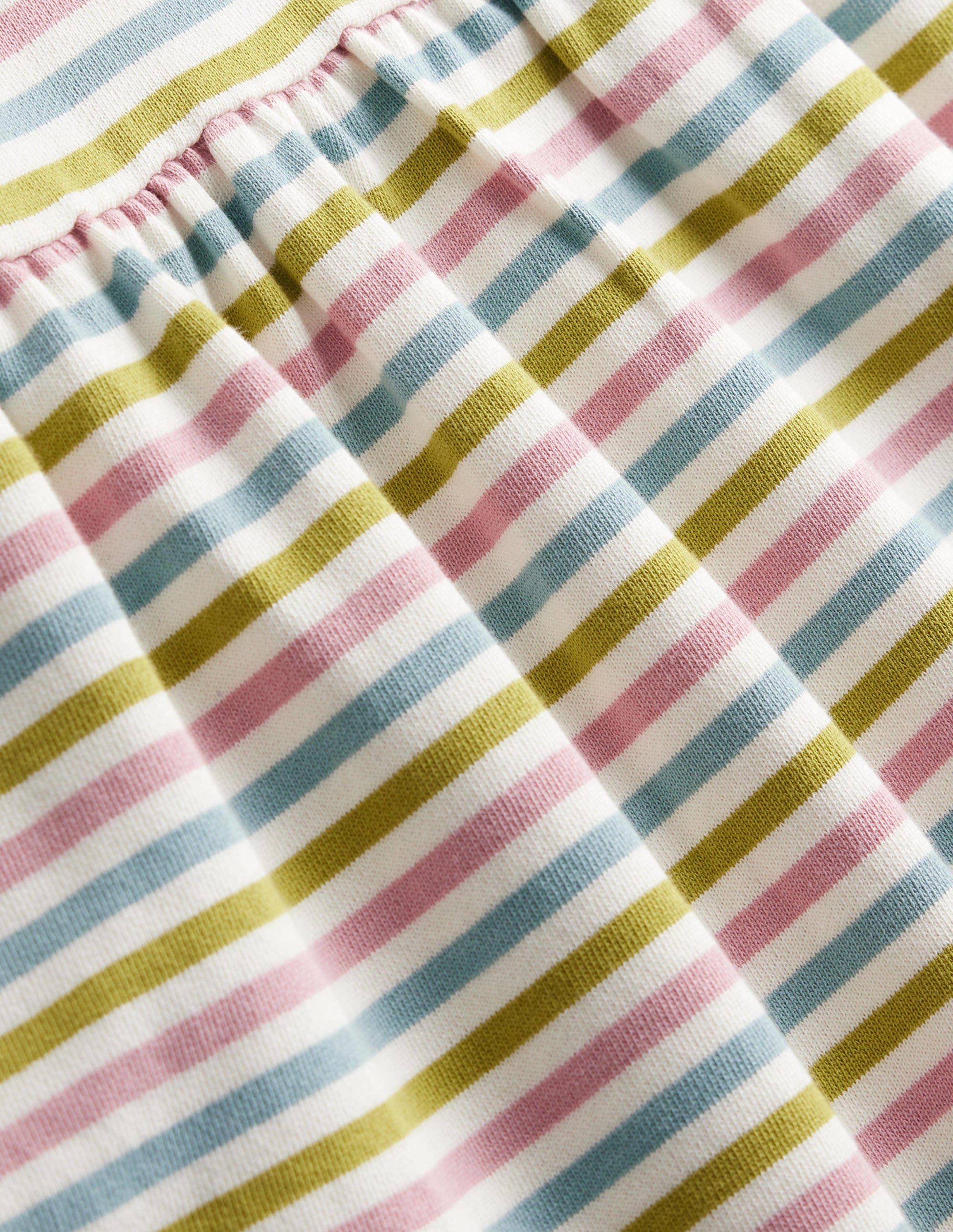 Relaxed Printed Sweat Dress-Starfuit/Almond Pink - Image 3