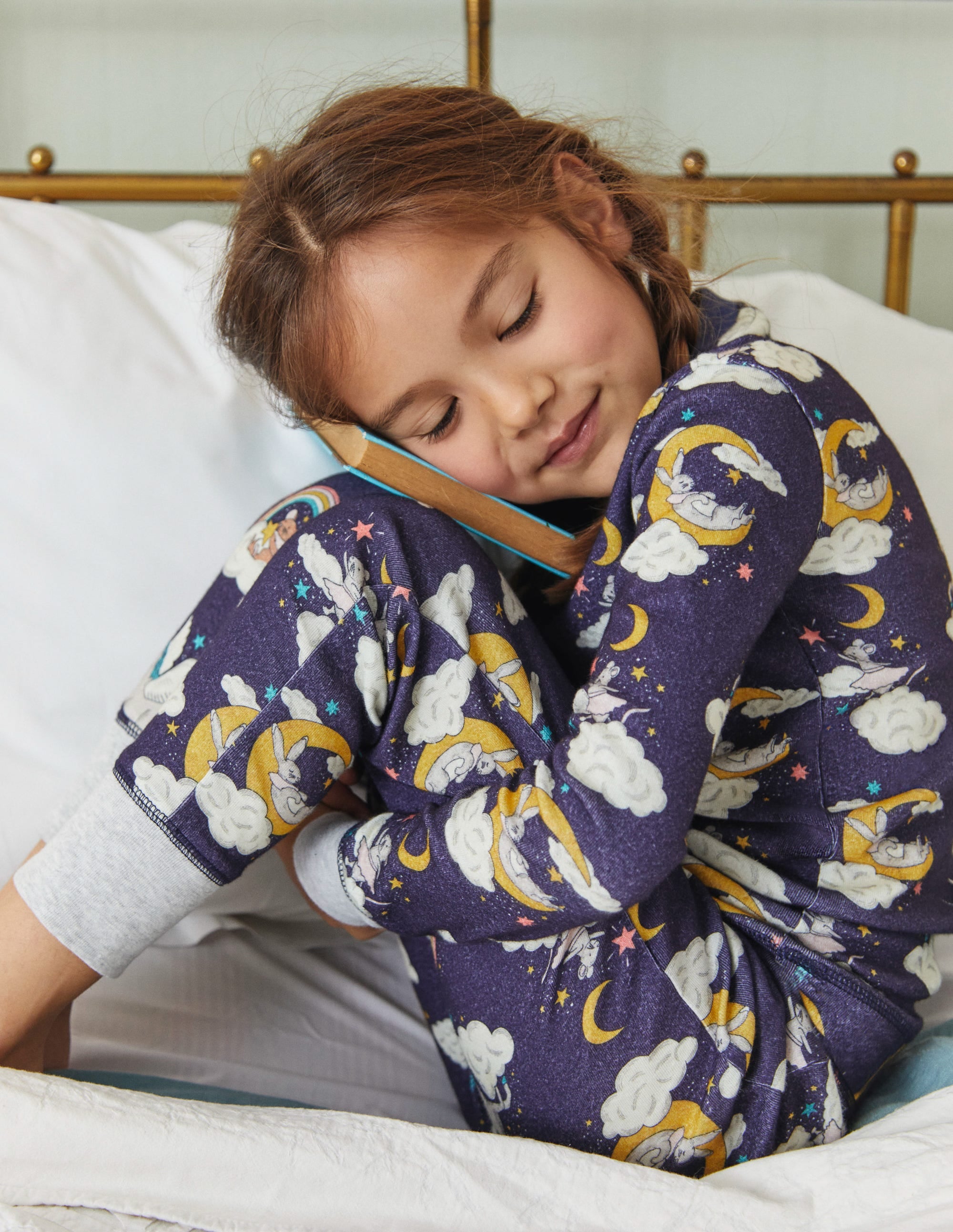 Snug Glow-In-The-Dark Pyjamas-College Navy Magical Sky - Image 5
