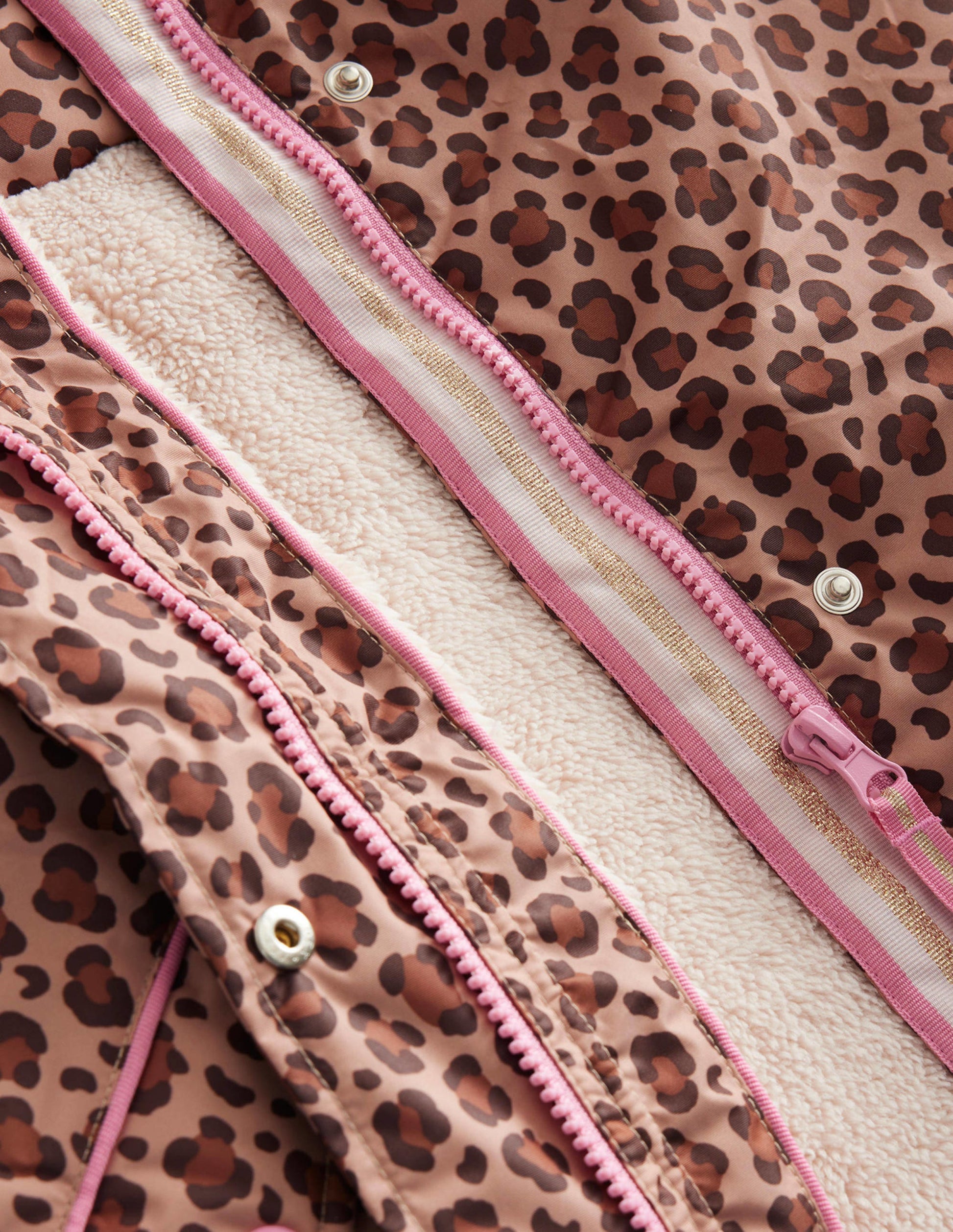 Sherpa Lined Anorak-Nut Leopard Print-3