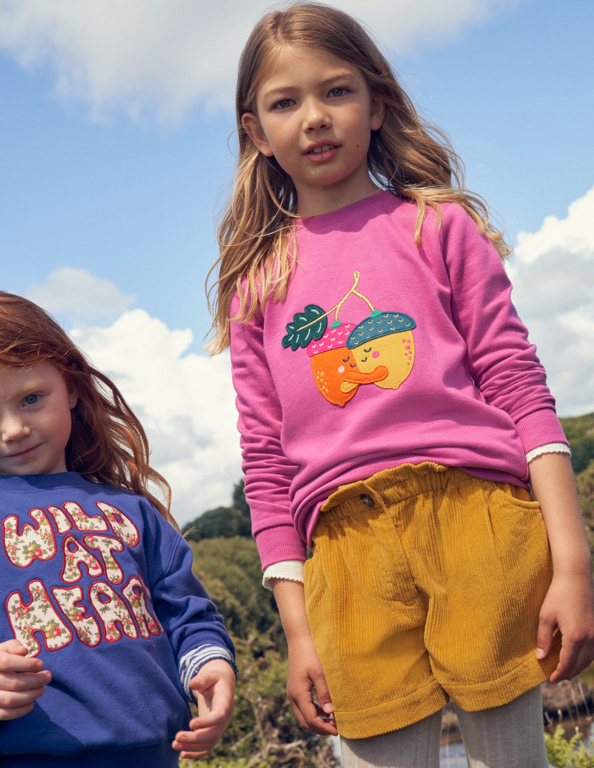 Applique Sweatshirt-Teacup Pink Acorn-4
