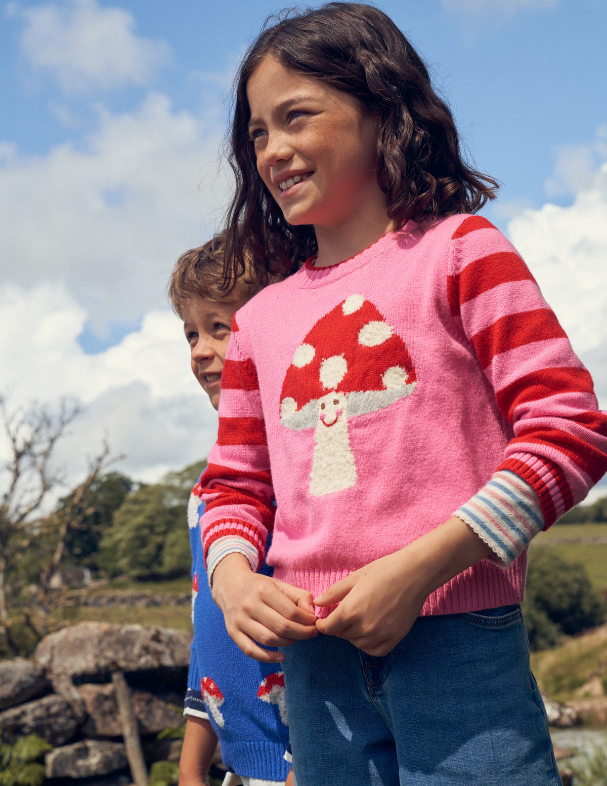 Boucle Toadstool Jumper-Azalea Toadstool - Image 4