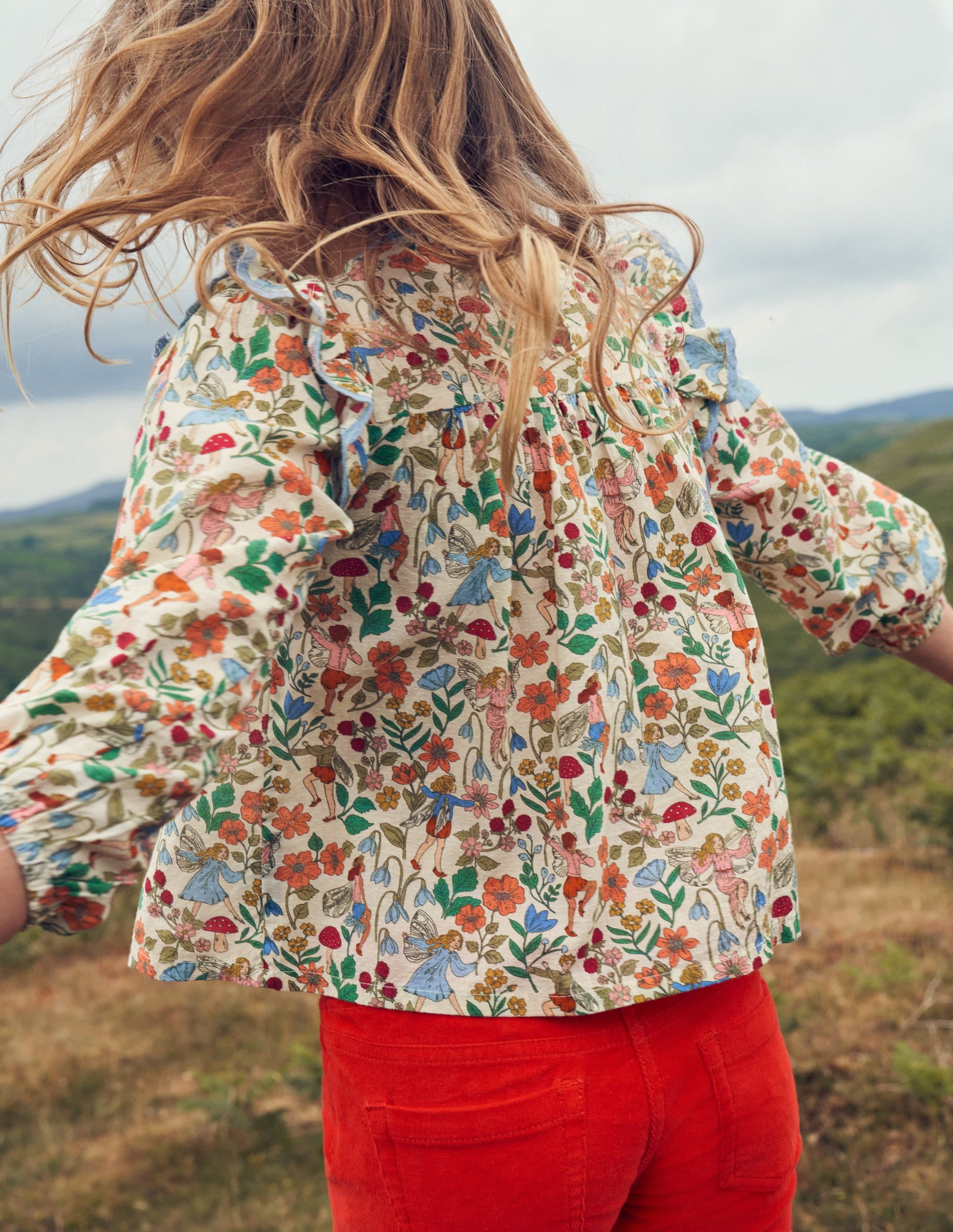 Smocked Ruffle Blouse-Vanilla Fairies - Image 5