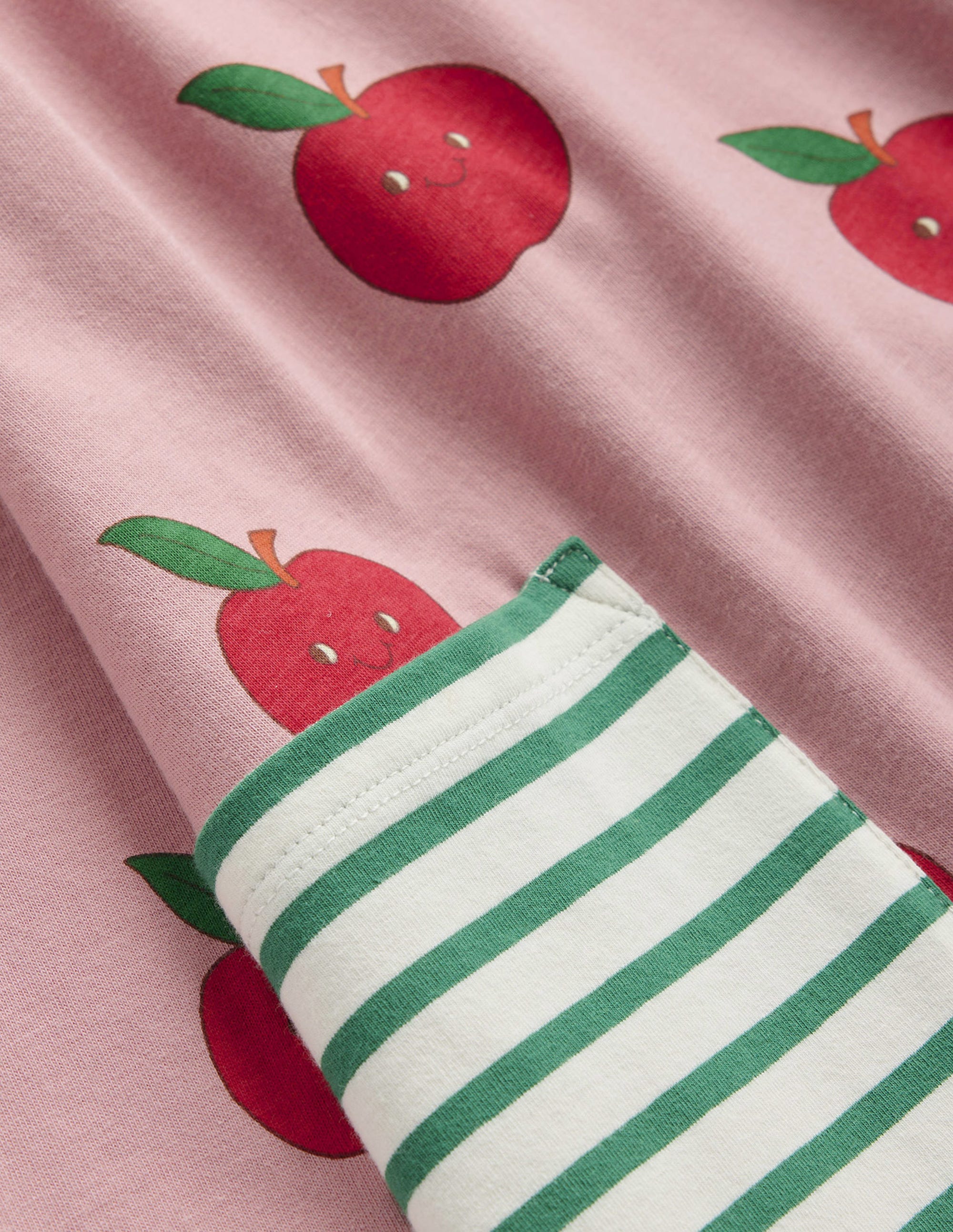 Tunic and Leggings Set-Almond Pink Apples - Image 3