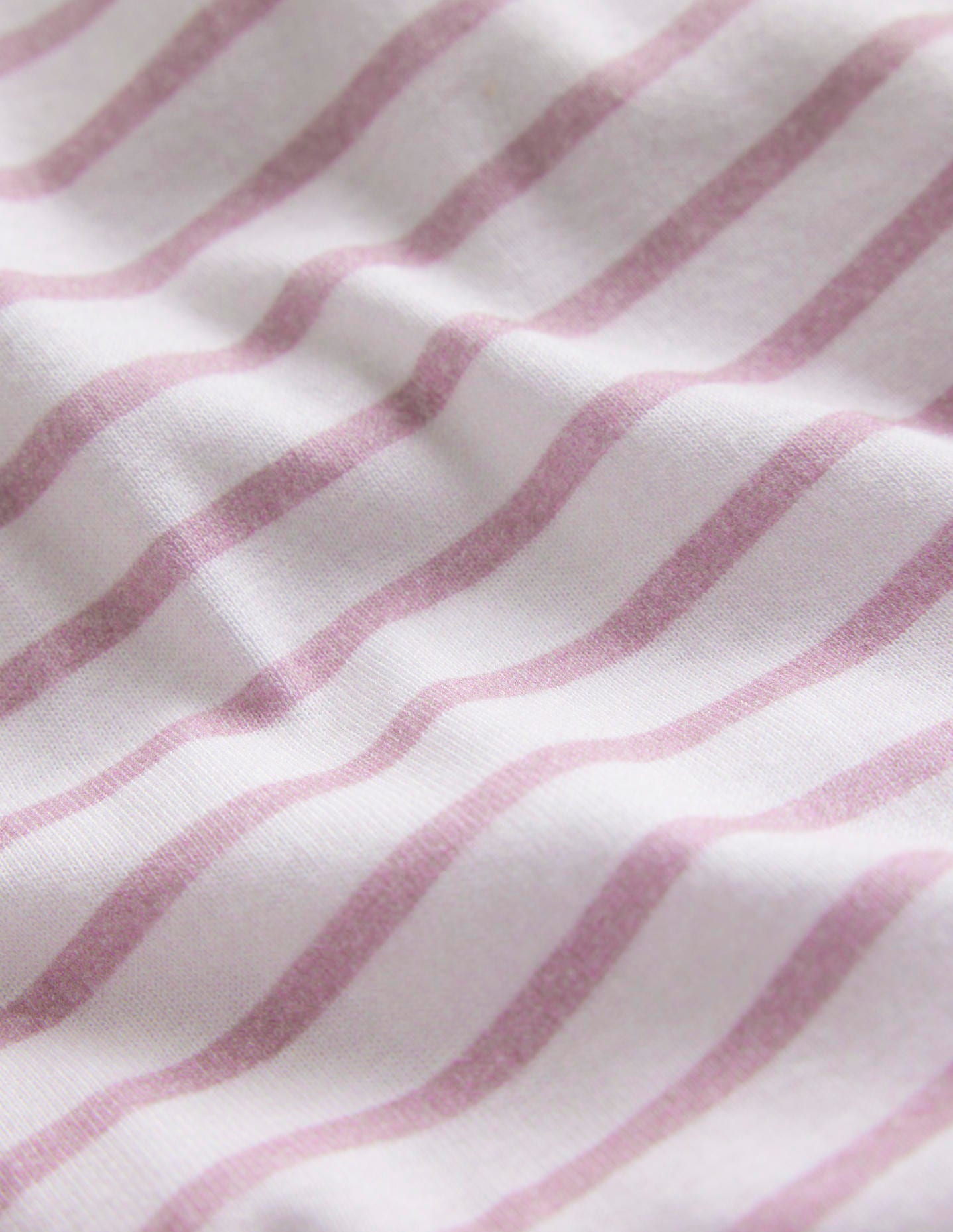 Snug Striped Long John Pyjamas-Pink/Ivory-3